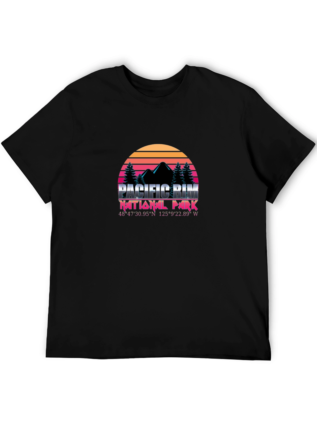 Pacific Rim National Park T-Shirt - Retro Sunset
