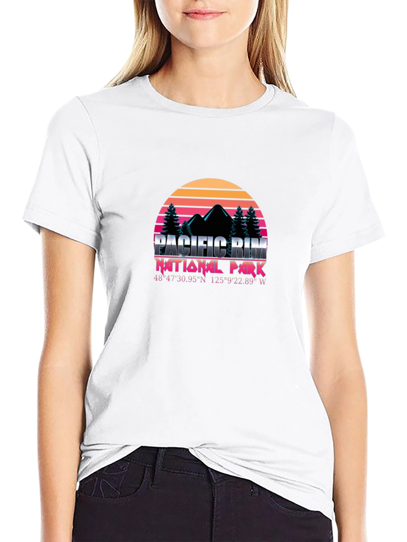 Pacific Rim National Park T-Shirt - Retro Sunset