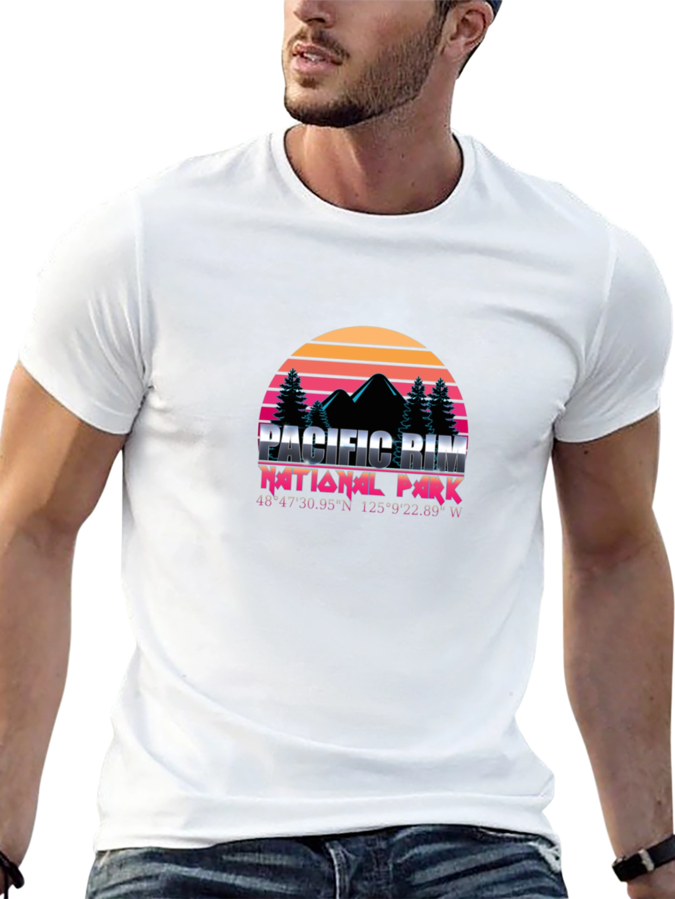 Pacific Rim National Park T-Shirt - Retro Sunset