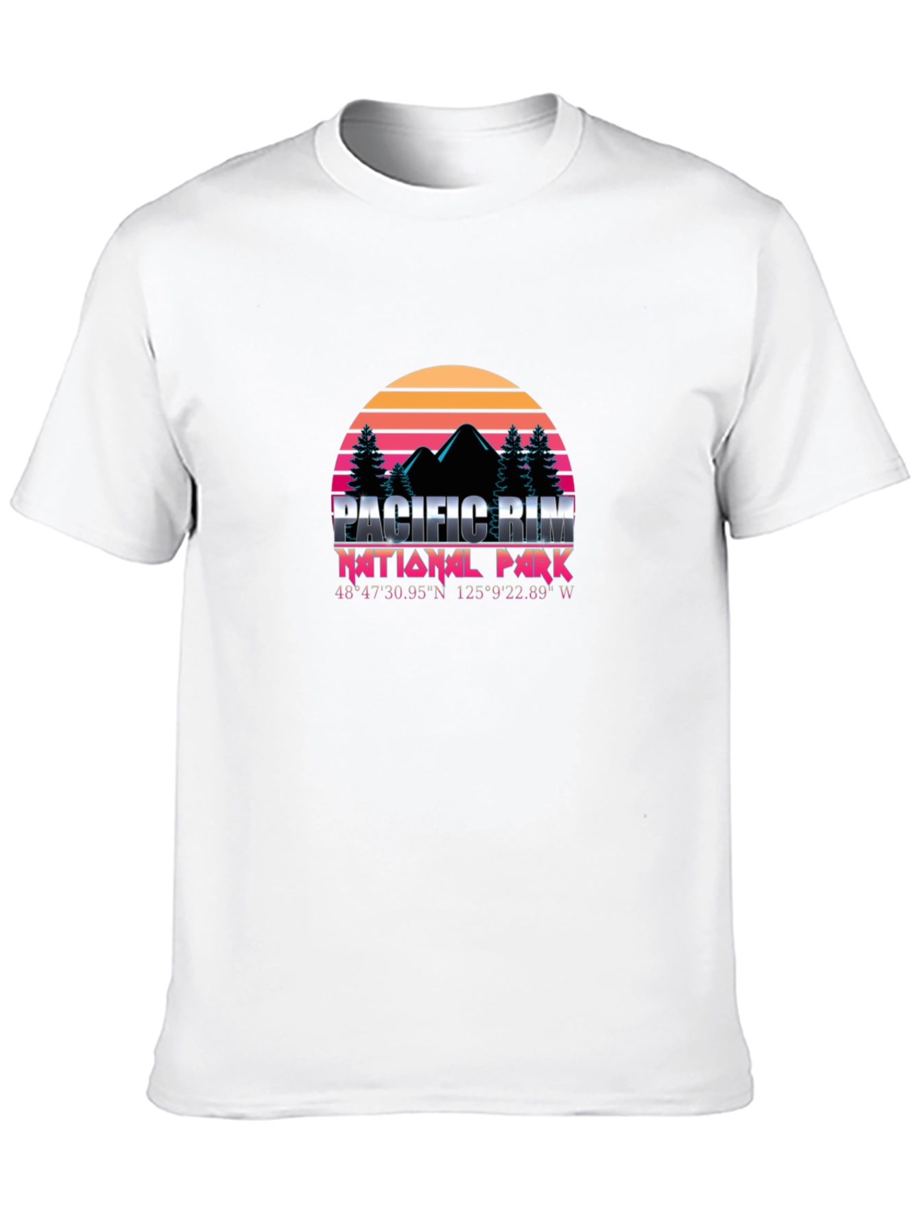 Pacific Rim National Park T-Shirt - Retro Sunset