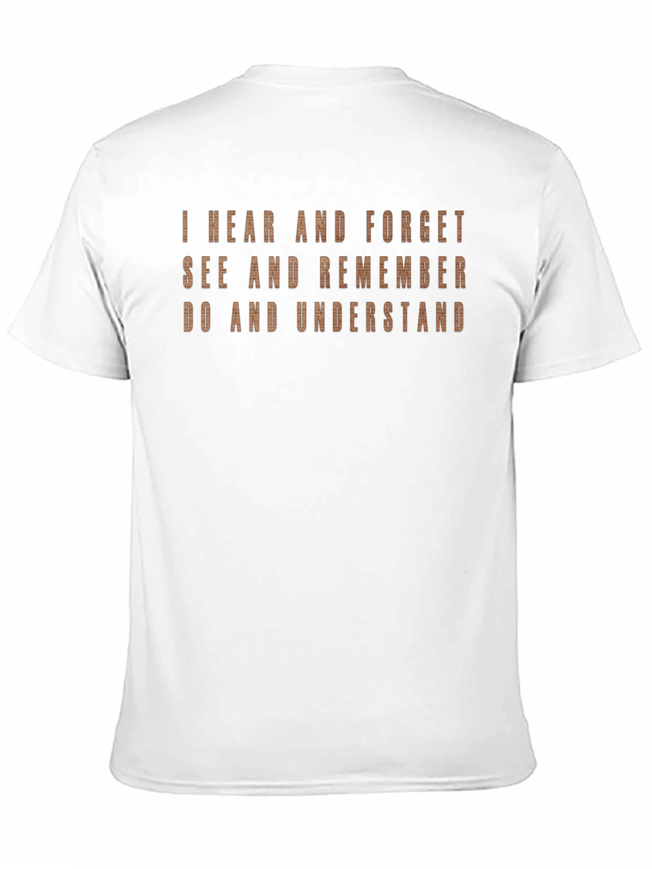 I Hear and Forget Mens Black Graphic Tee