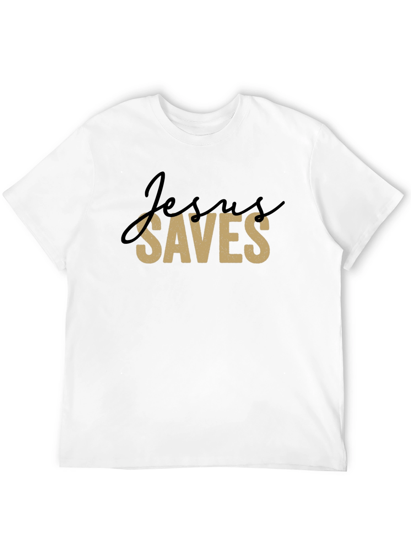 Jesus Saves Graphic T-Shirt - Black