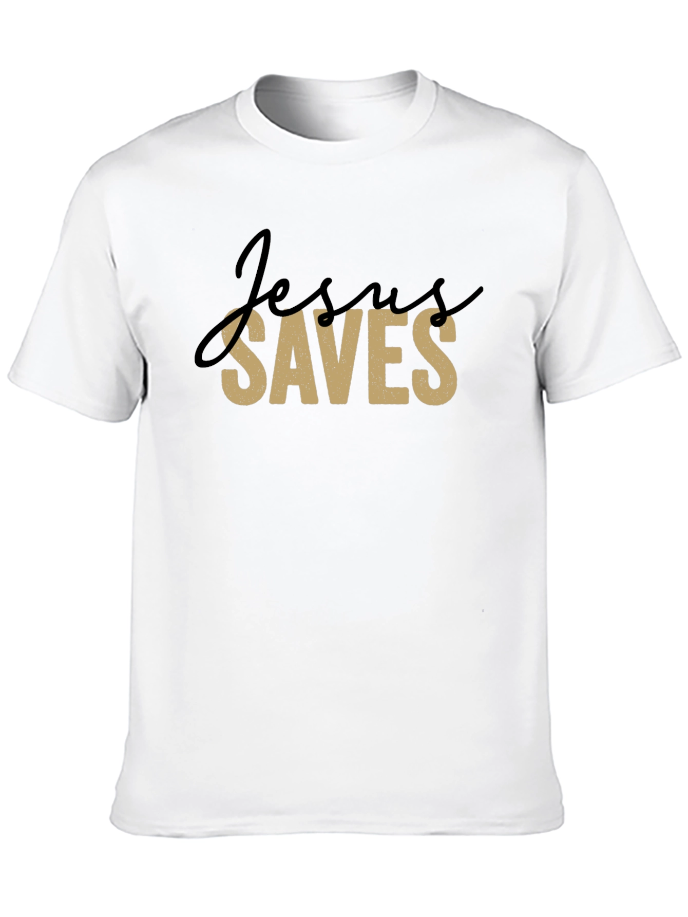 Jesus Saves Graphic T-Shirt - Black