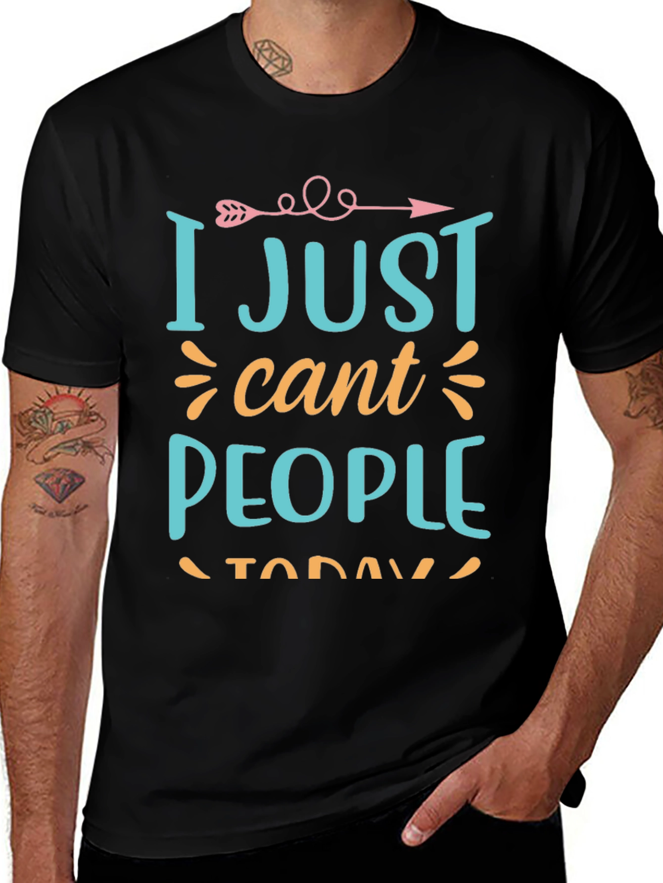 I Just Cant People Today Graphic T-Shirt