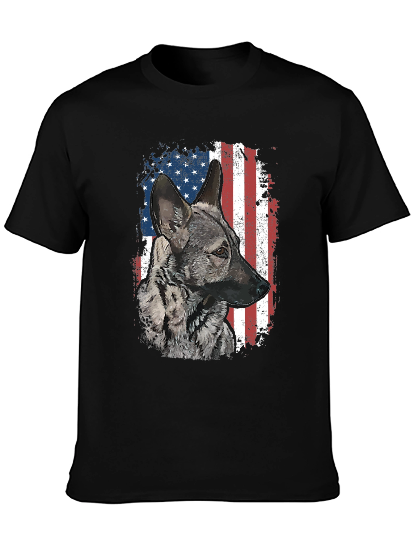 Patriotic German Shepherd Graphic Tee