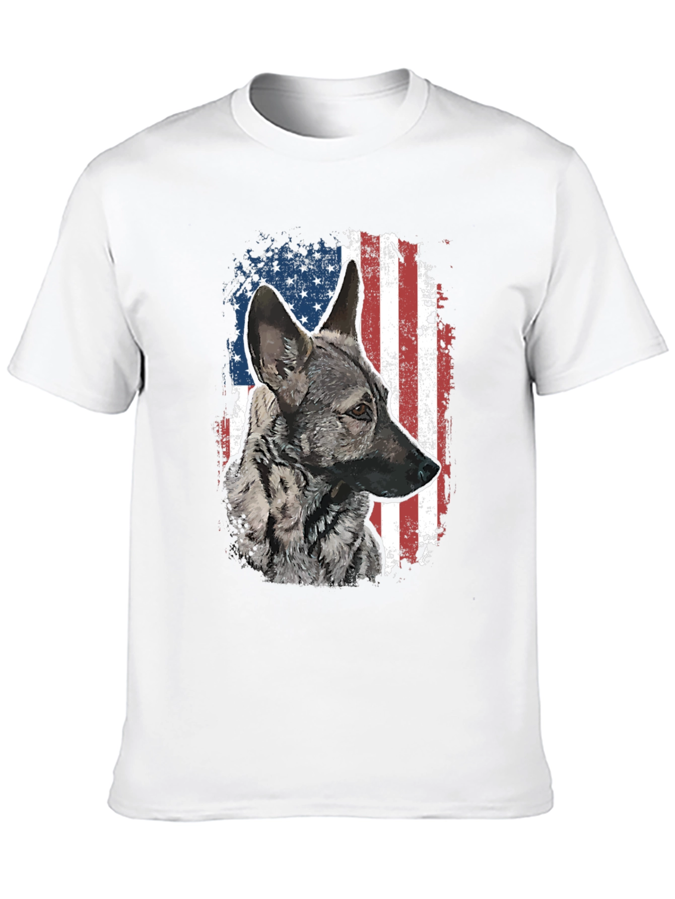 Patriotic German Shepherd Graphic Tee