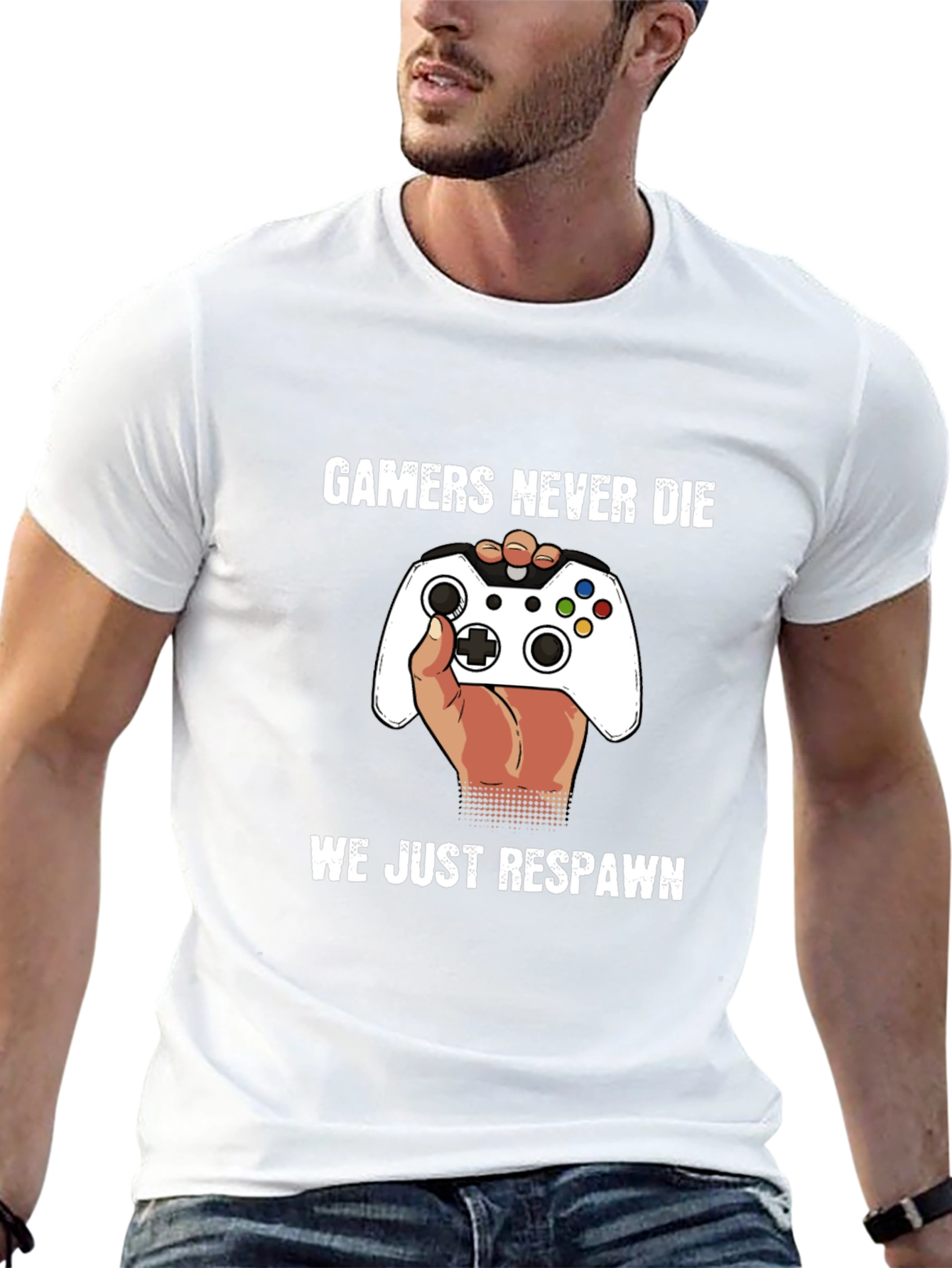 Gamers Never Die - Funny Gaming T-Shirt