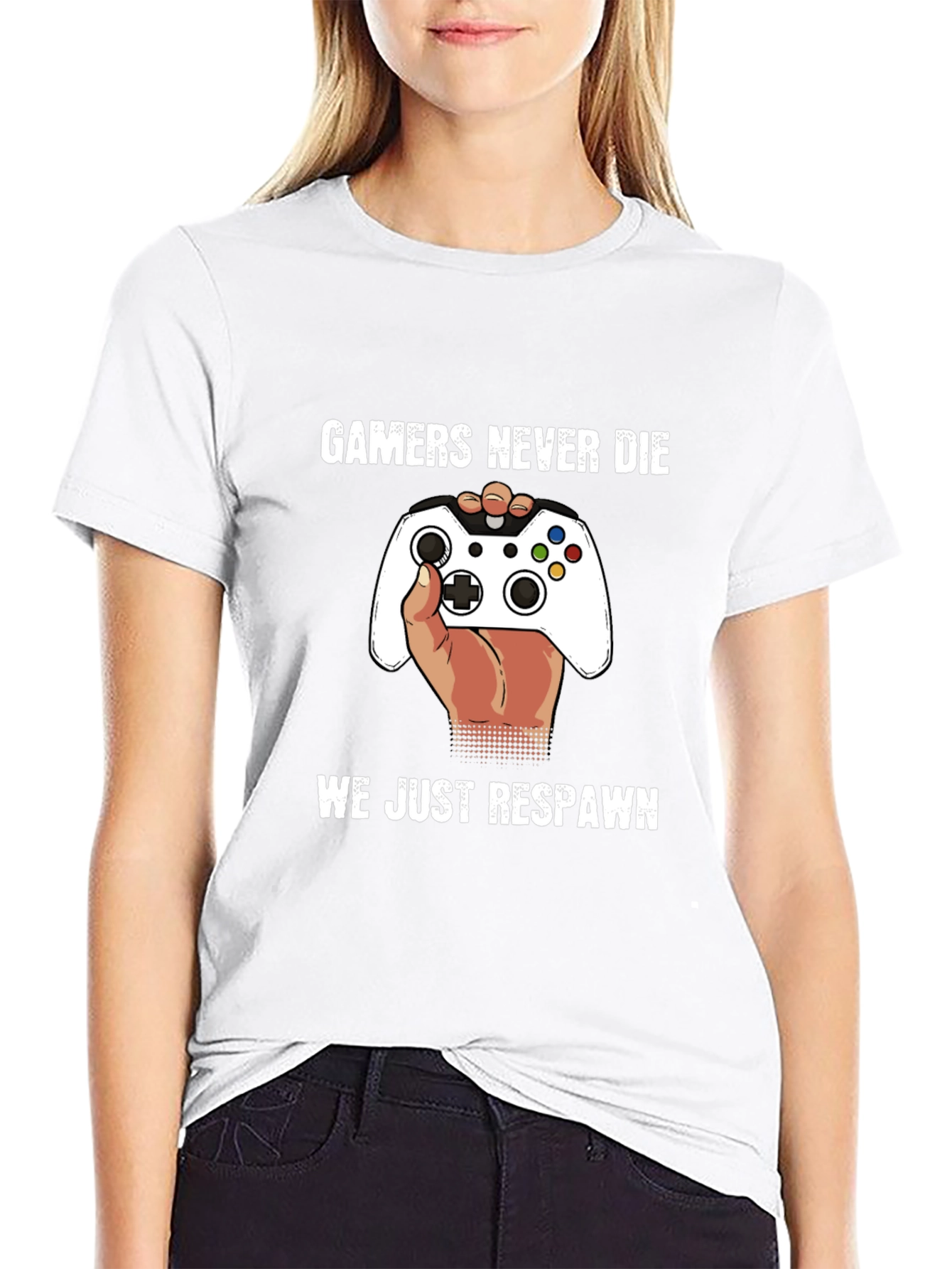 Gamers Never Die - Funny Gaming T-Shirt