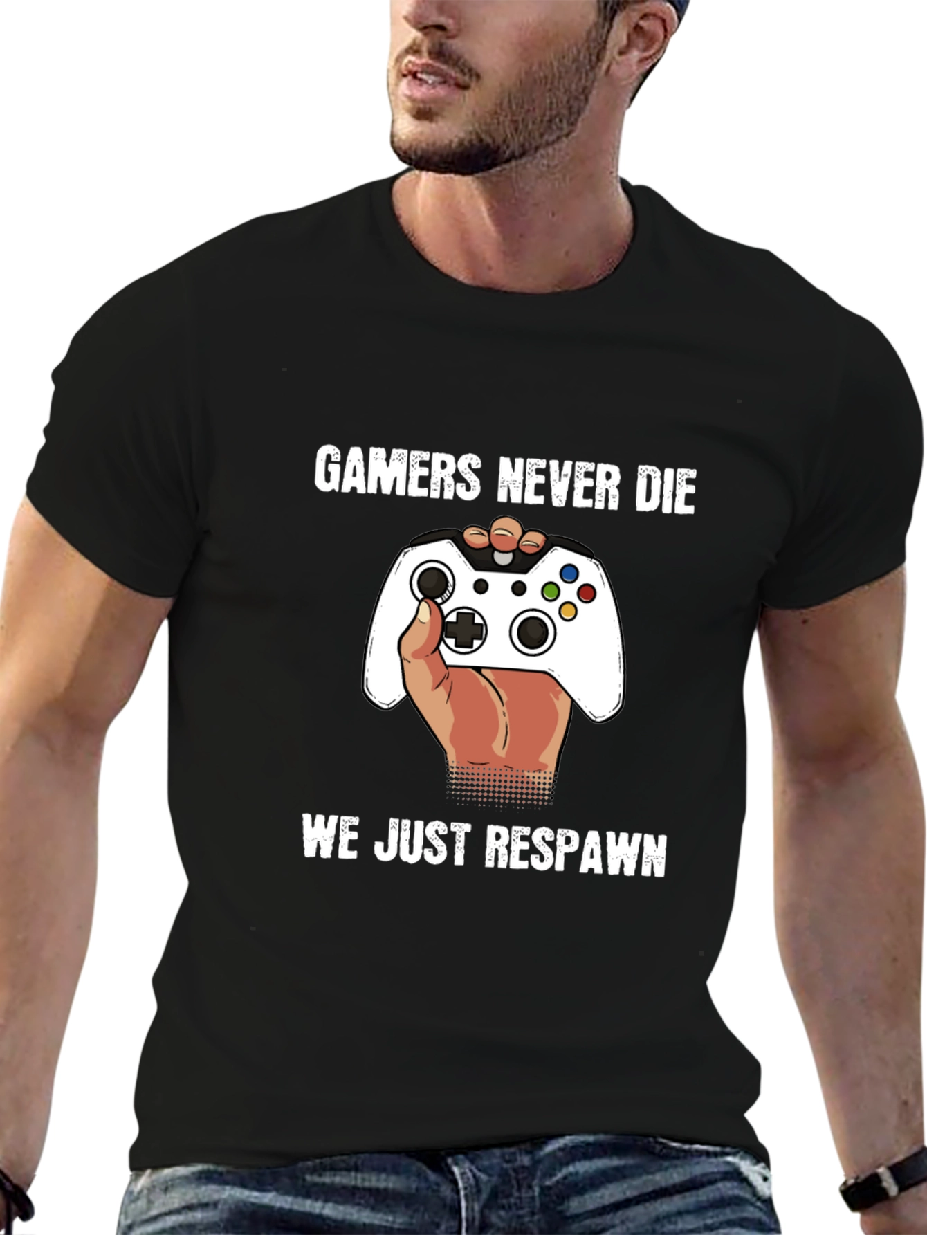 Gamers Never Die - Funny Gaming T-Shirt