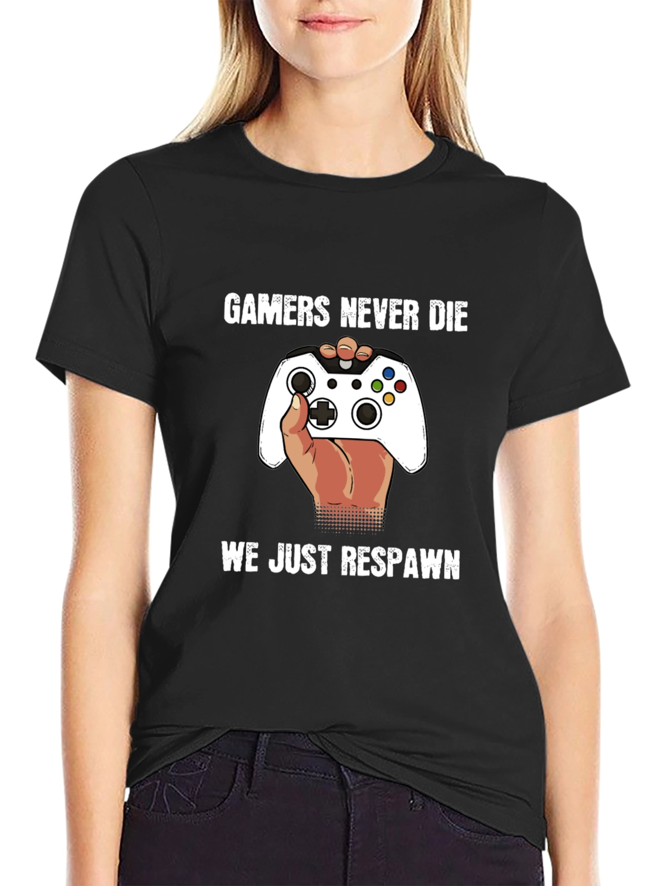 Gamers Never Die - Funny Gaming T-Shirt