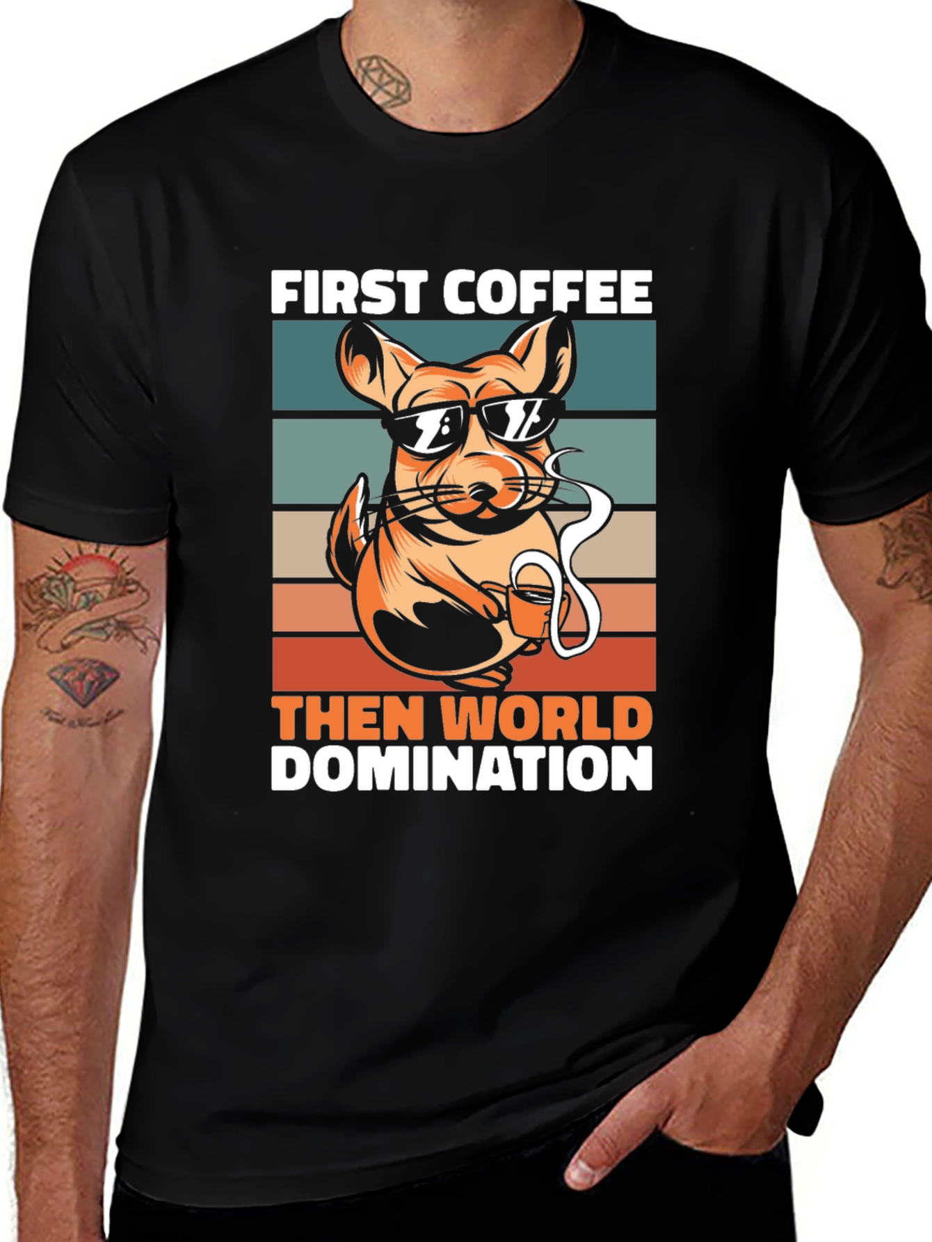 First Coffee Then World Domination T-Shirt
