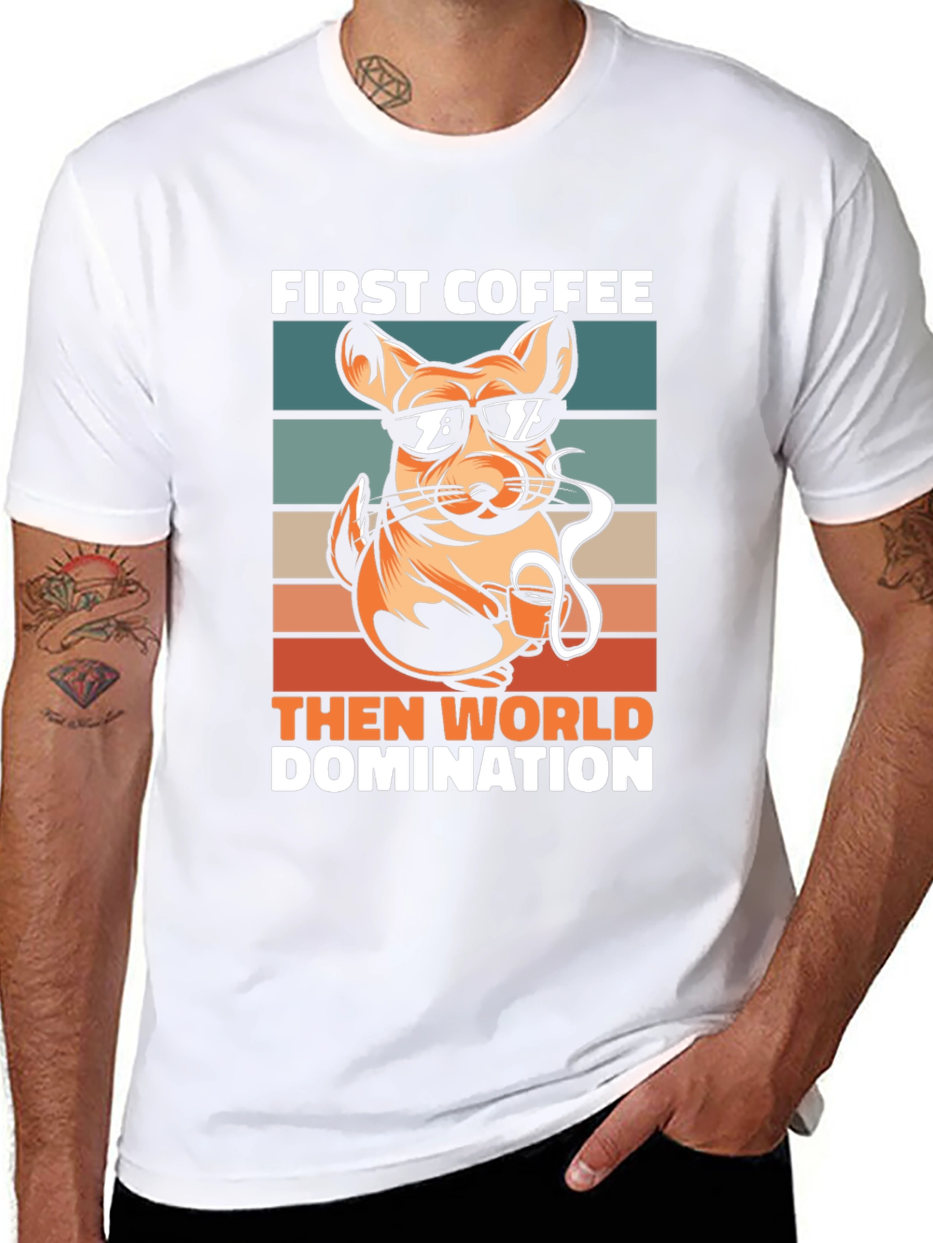 First Coffee Then World Domination T-Shirt