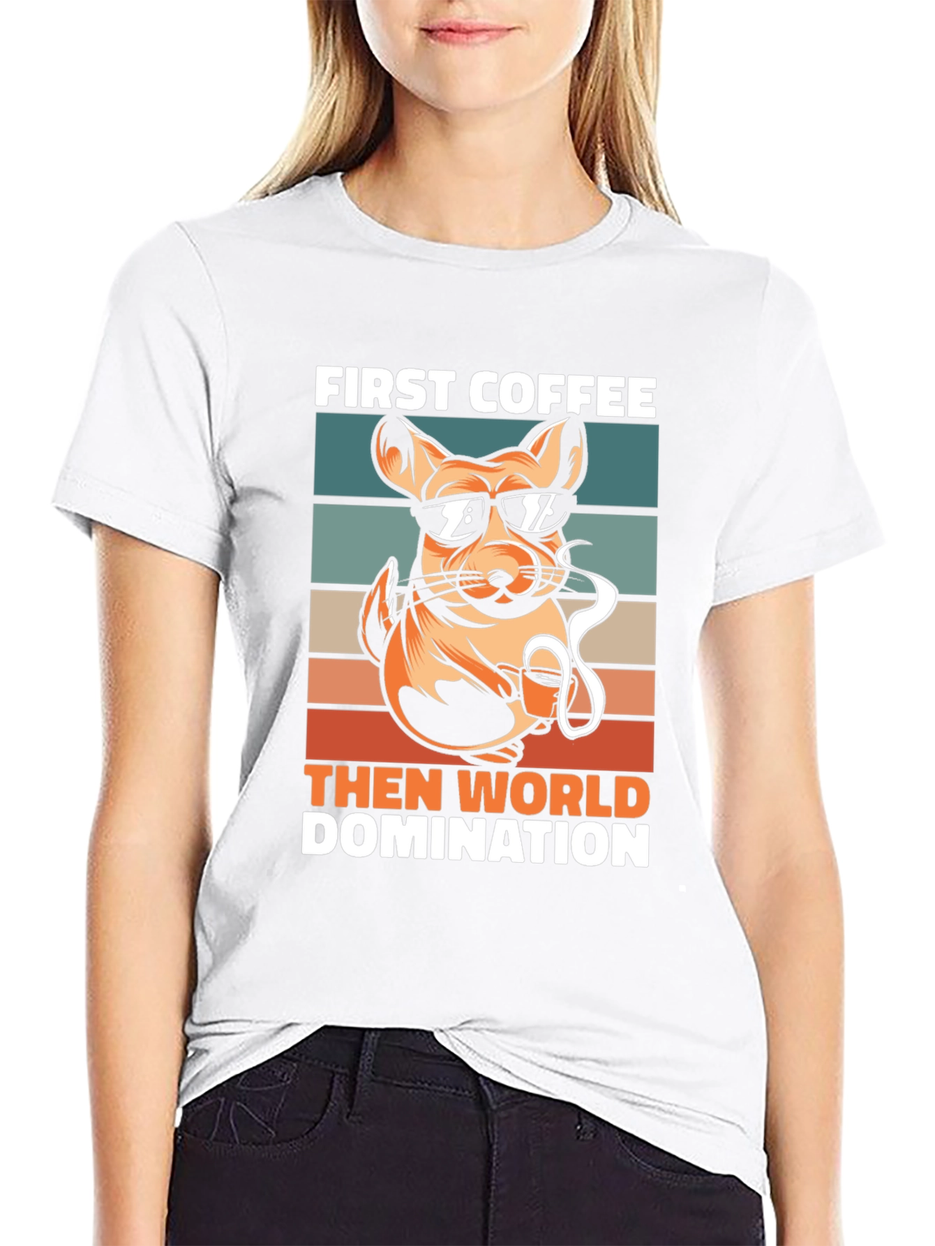 First Coffee Then World Domination T-Shirt