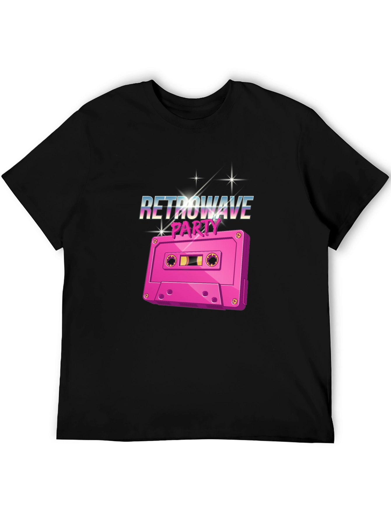 Retrowave Party Cassette Tape Graphic T-Shirt