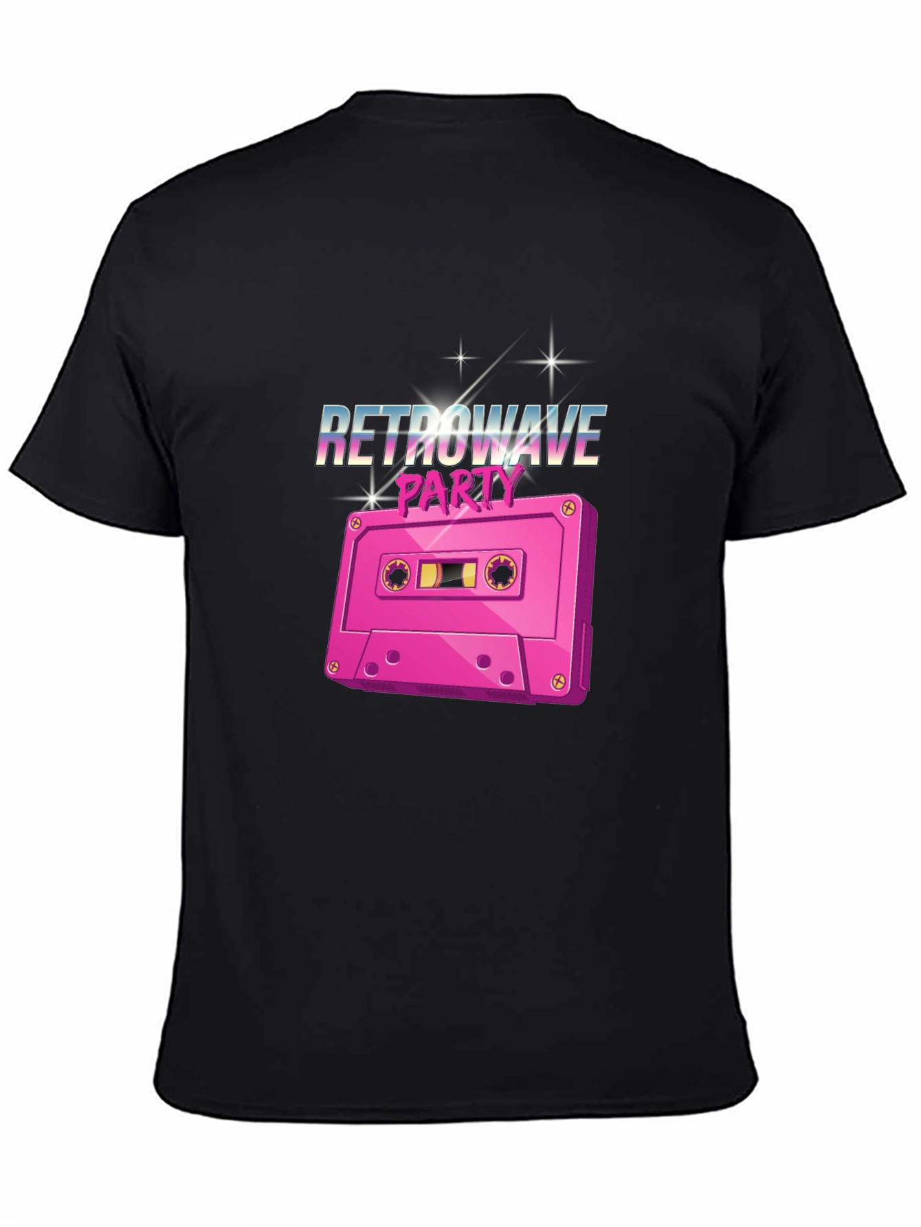 Retrowave Party Cassette Tape Graphic T-Shirt