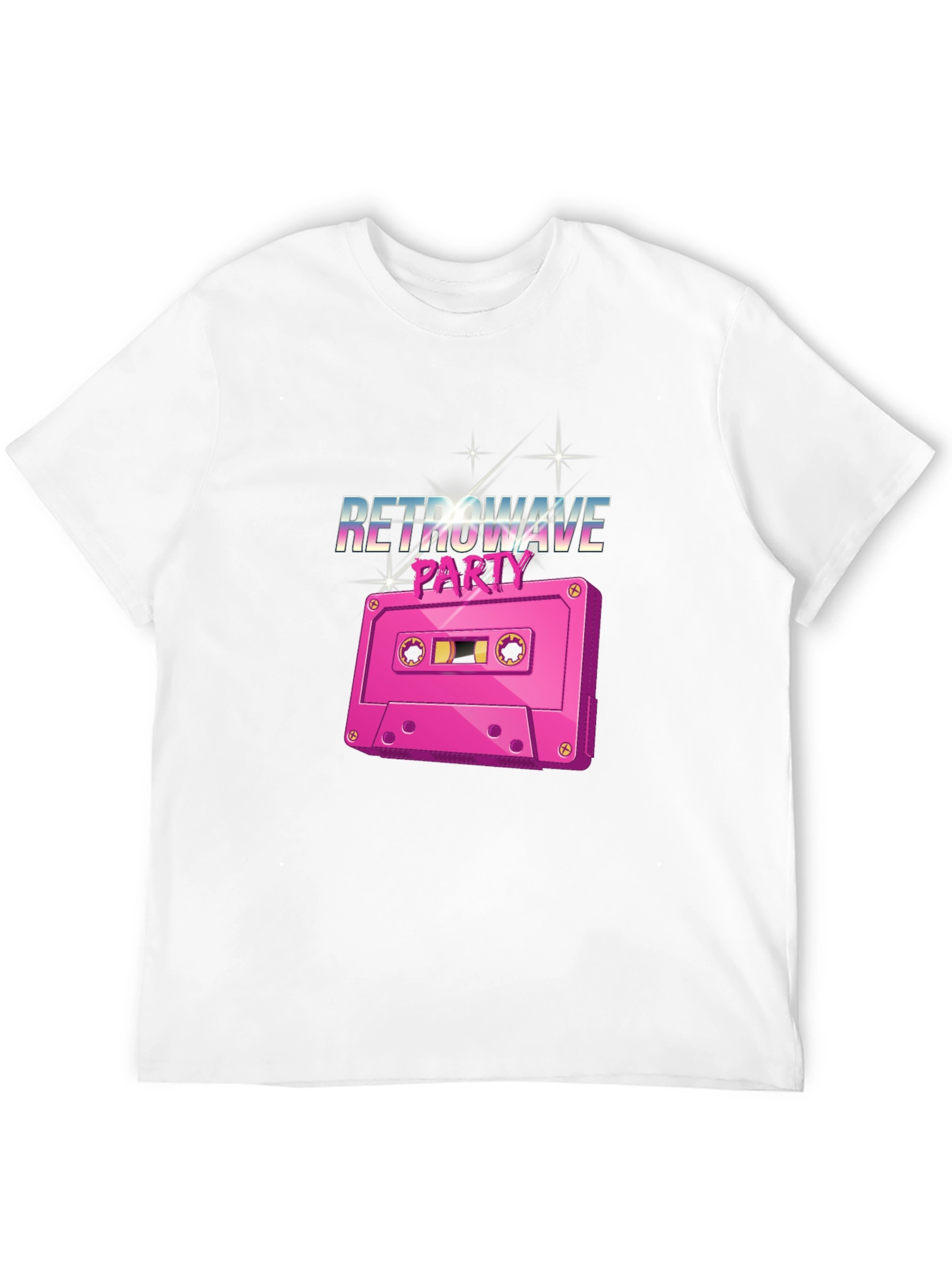 Retrowave Party Cassette Tape Graphic T-Shirt
