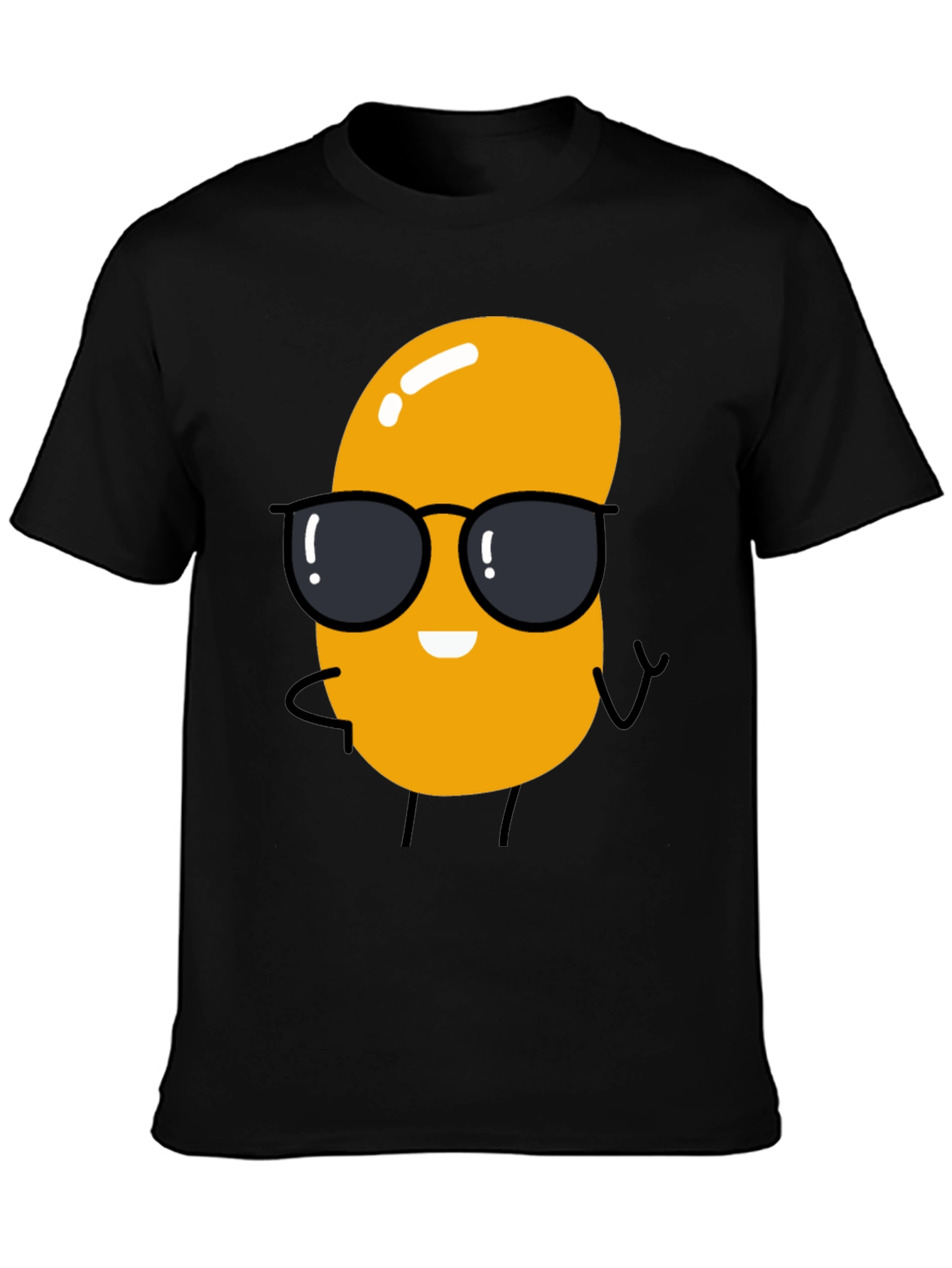 Cool Bean Graphic T-Shirt - Black Cotton Tee
