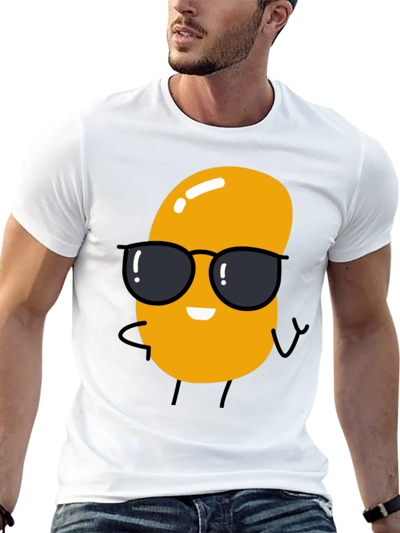 Cool Bean Graphic T-Shirt - Black Cotton Tee
