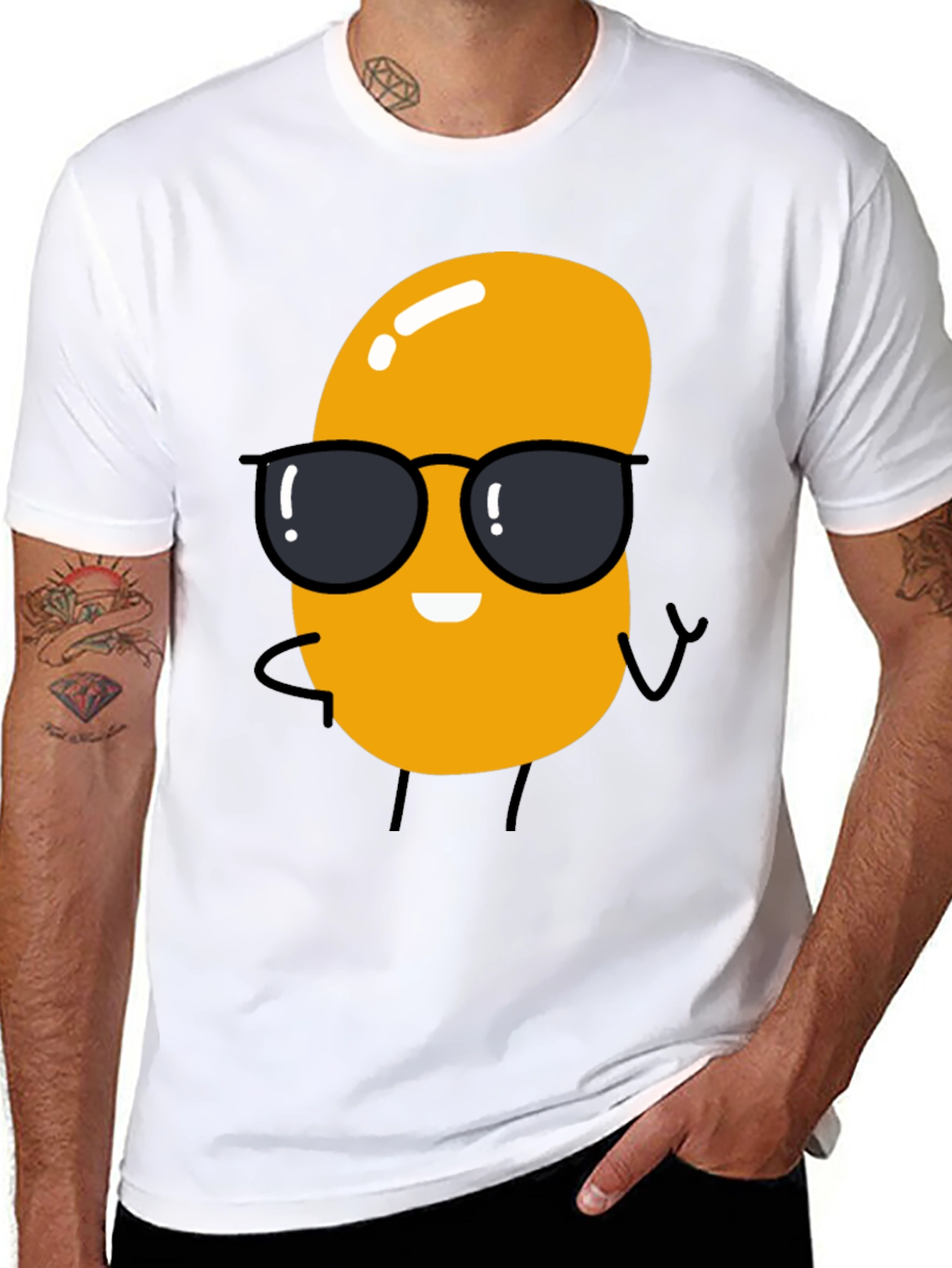 Cool Bean Graphic T-Shirt - Black Cotton Tee
