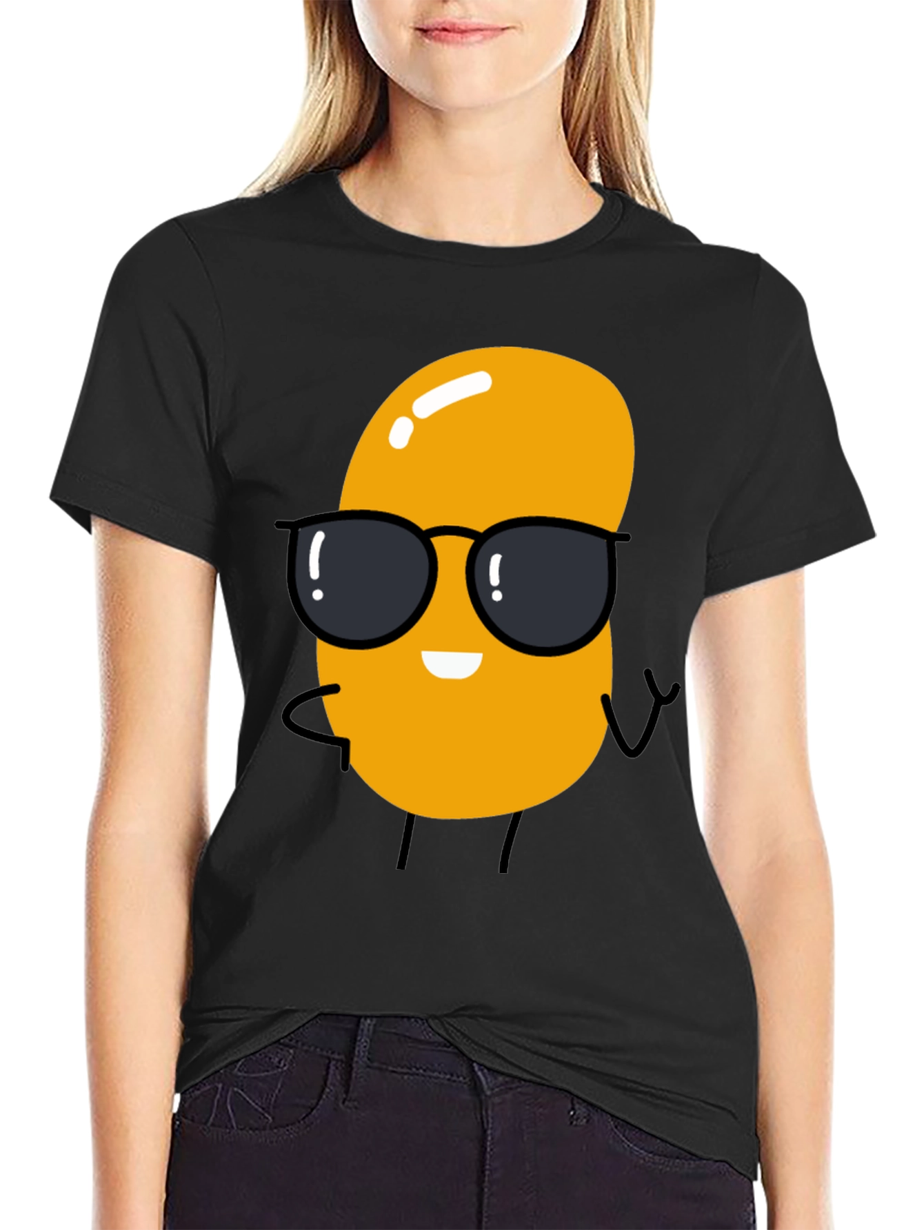 Cool Bean Graphic T-Shirt - Black Cotton Tee