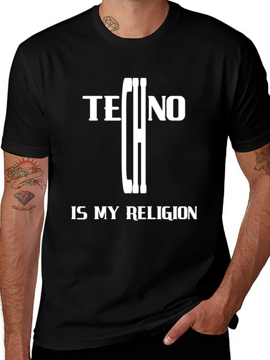 Techno is My Religion T-Shirt - Music Lover Tee