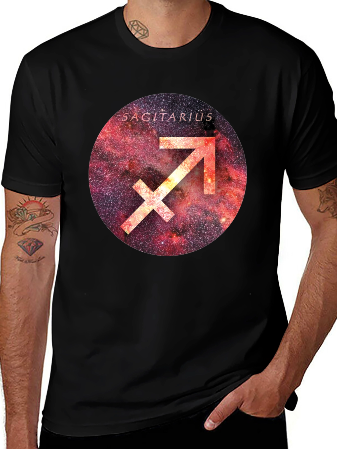 Sagittarius Zodiac Galaxy T-Shirt