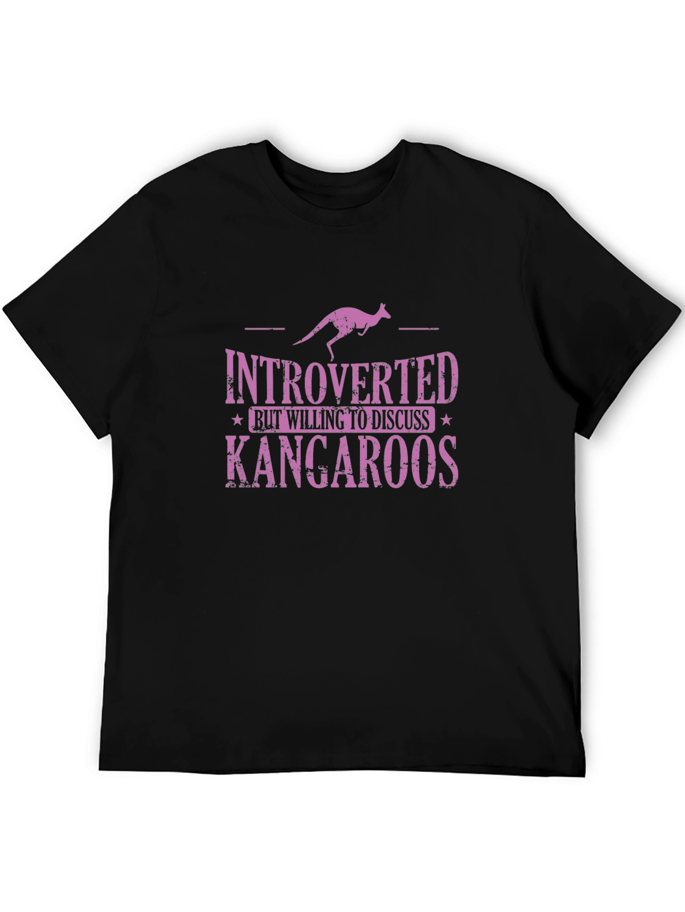 Introverted Kangaroo Graphic T-Shirt