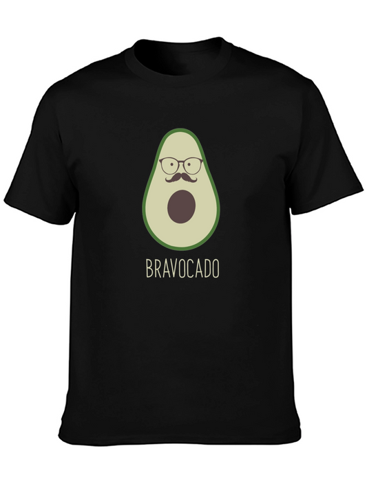 Bravocado T-Shirt: Avocado with Glasses & Moustache!
