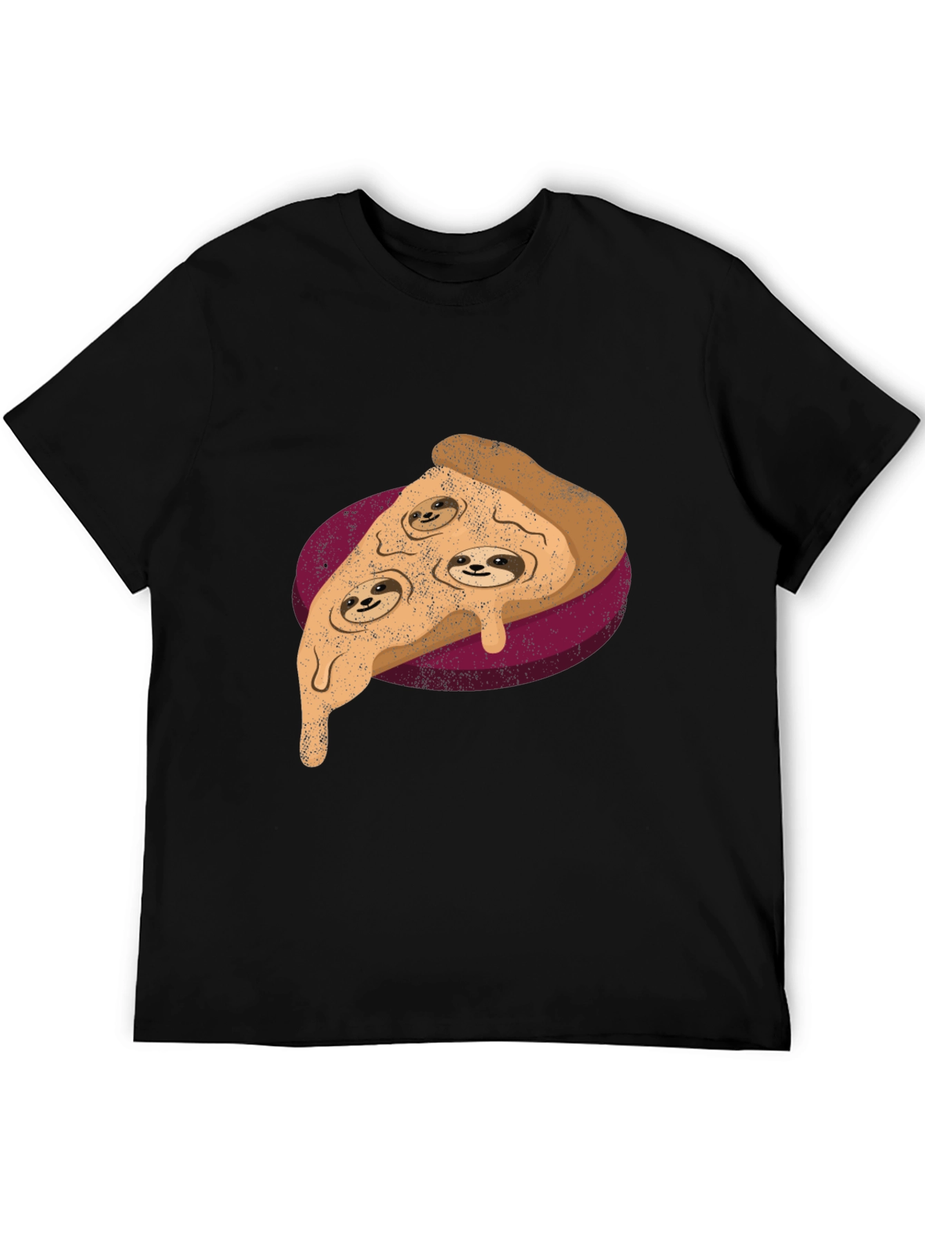 Sloth Pizza Graphic Tee - Relax and Eat!