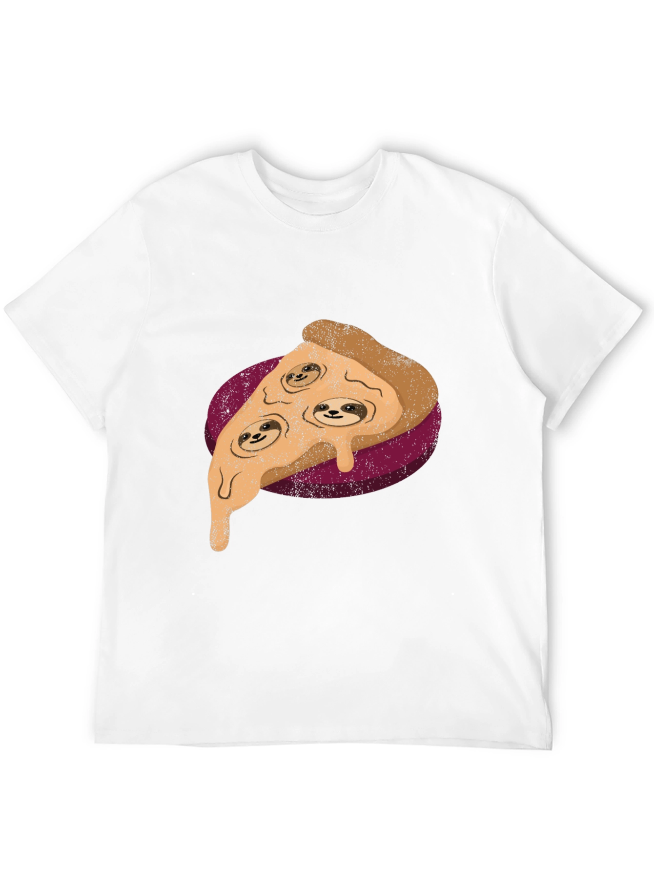 Sloth Pizza Graphic Tee - Relax and Eat!