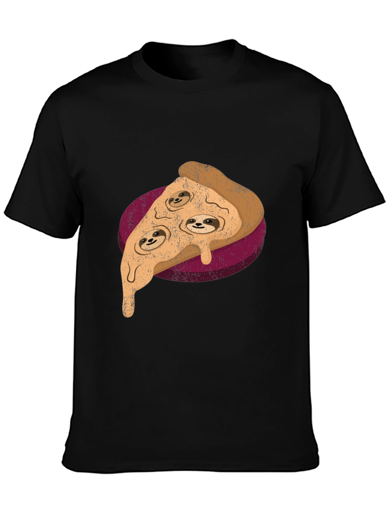 Sloth Pizza Graphic Tee - Relax and Eat!