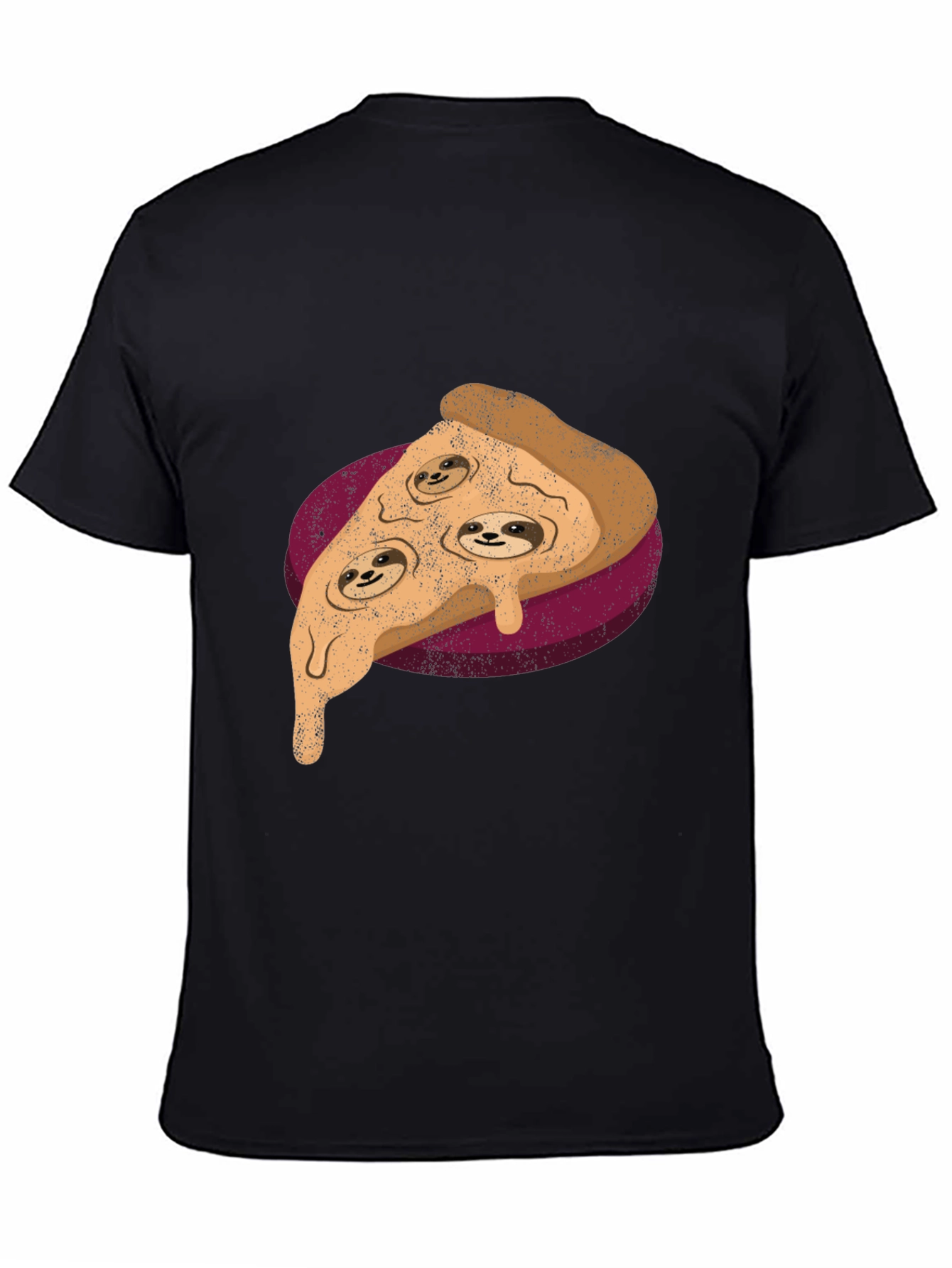 Sloth Pizza Graphic Tee - Relax and Eat!