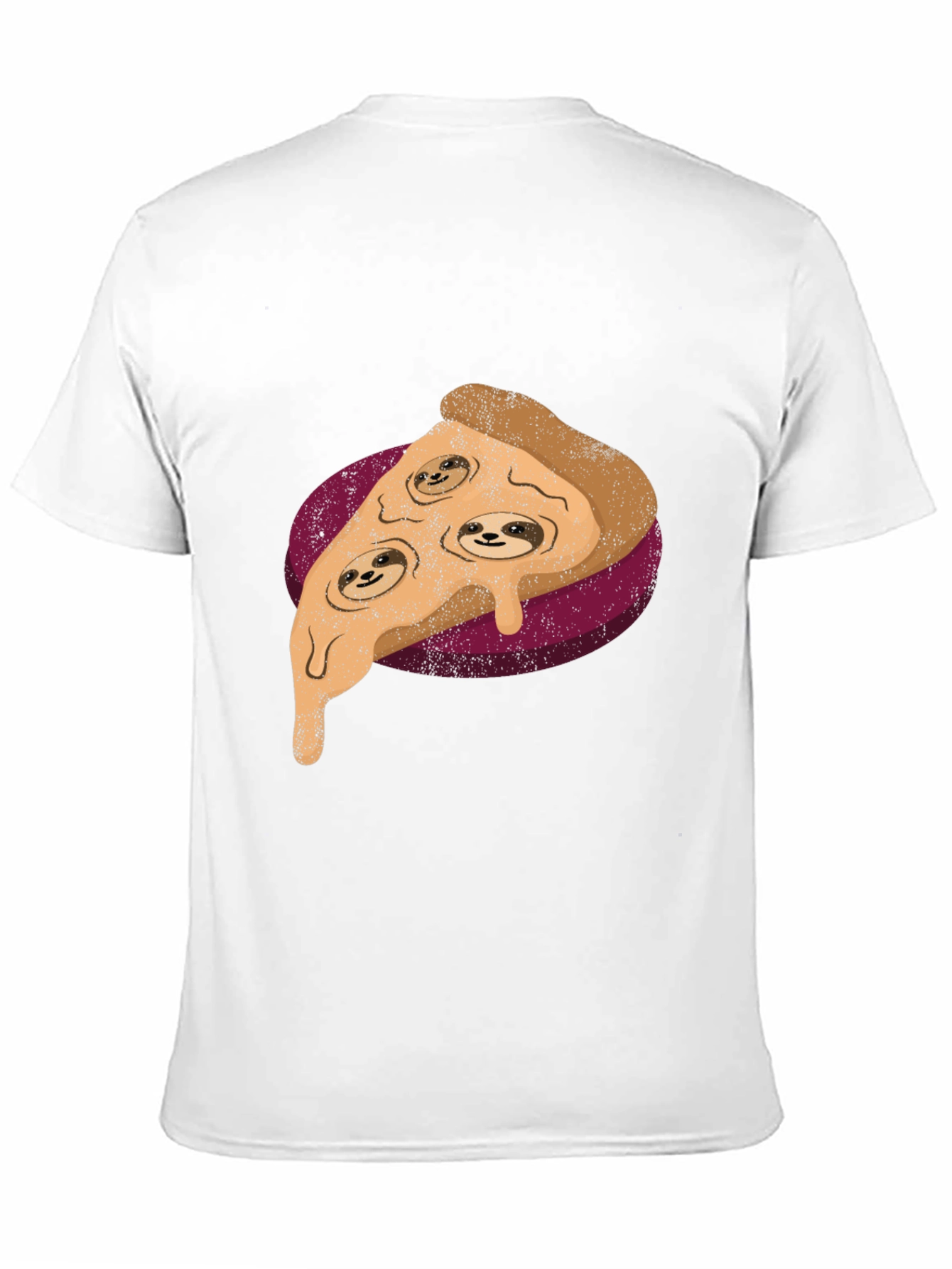 Sloth Pizza Graphic Tee - Relax and Eat!