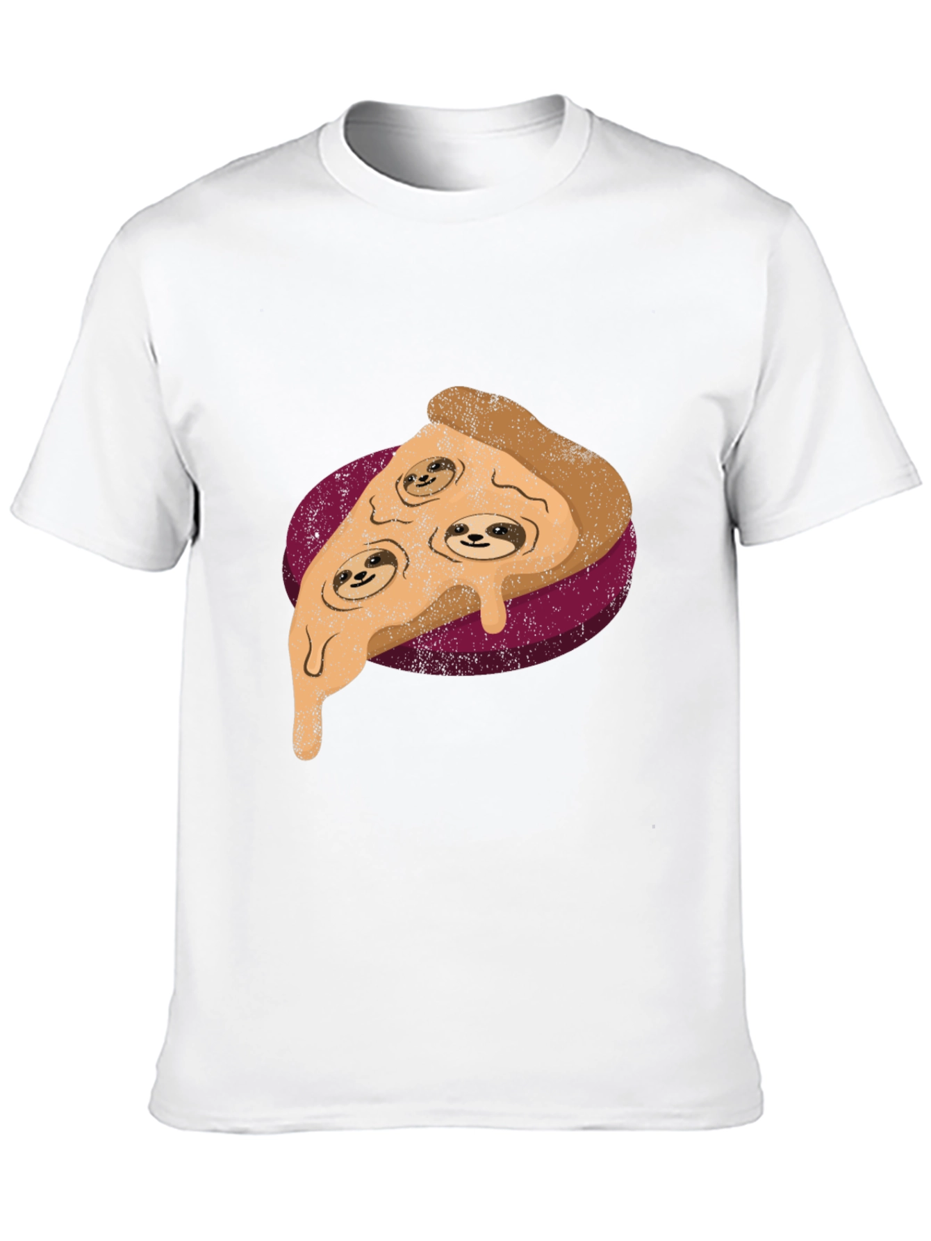 Sloth Pizza Graphic Tee - Relax and Eat!