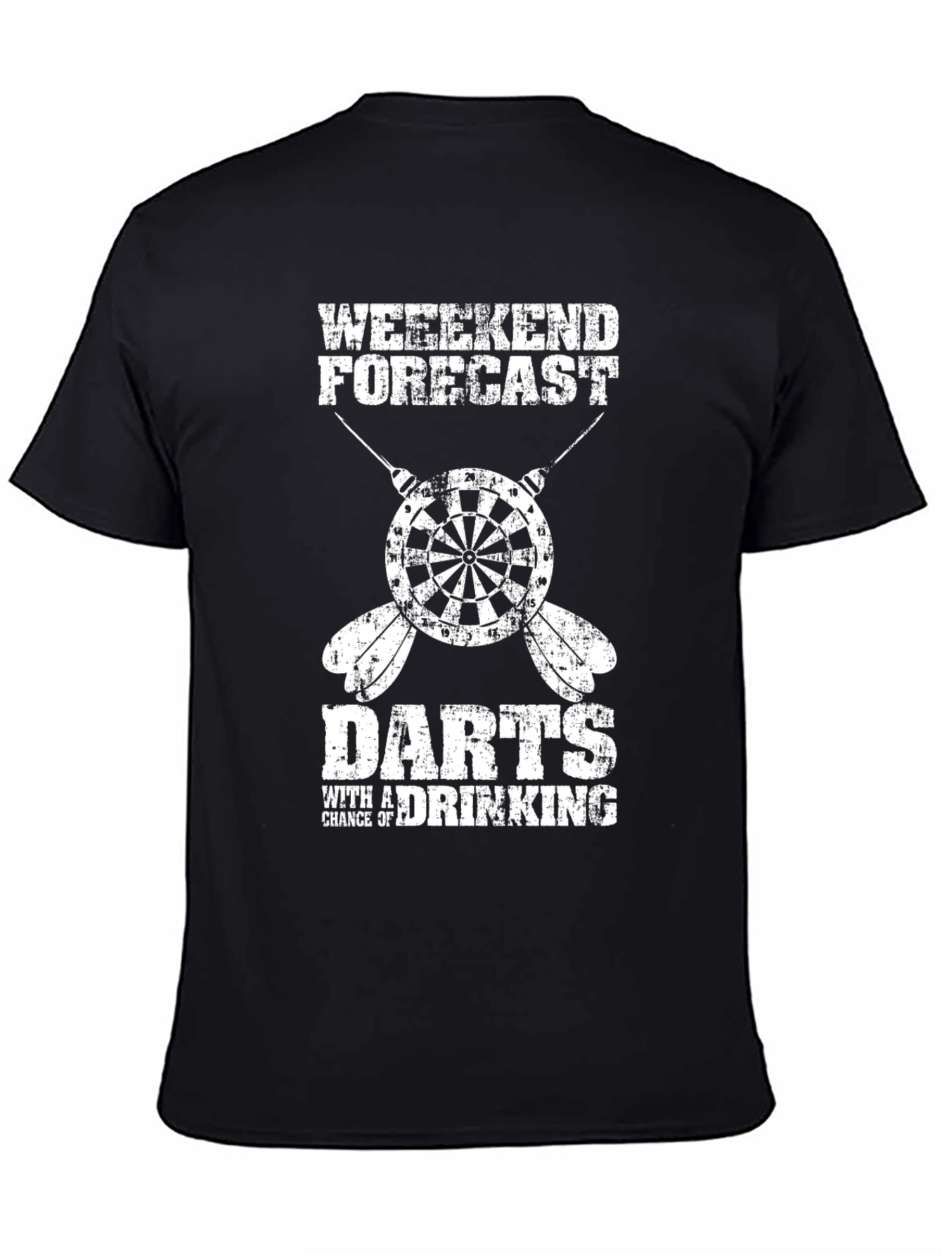 Weekend Forecast Darts & Drinking T-Shirt