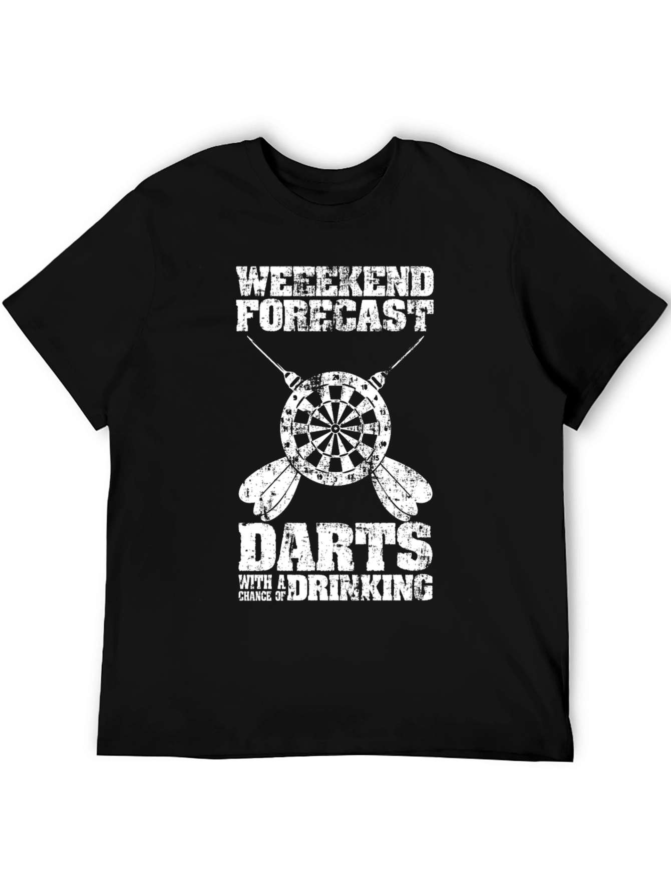 Weekend Forecast Darts & Drinking T-Shirt