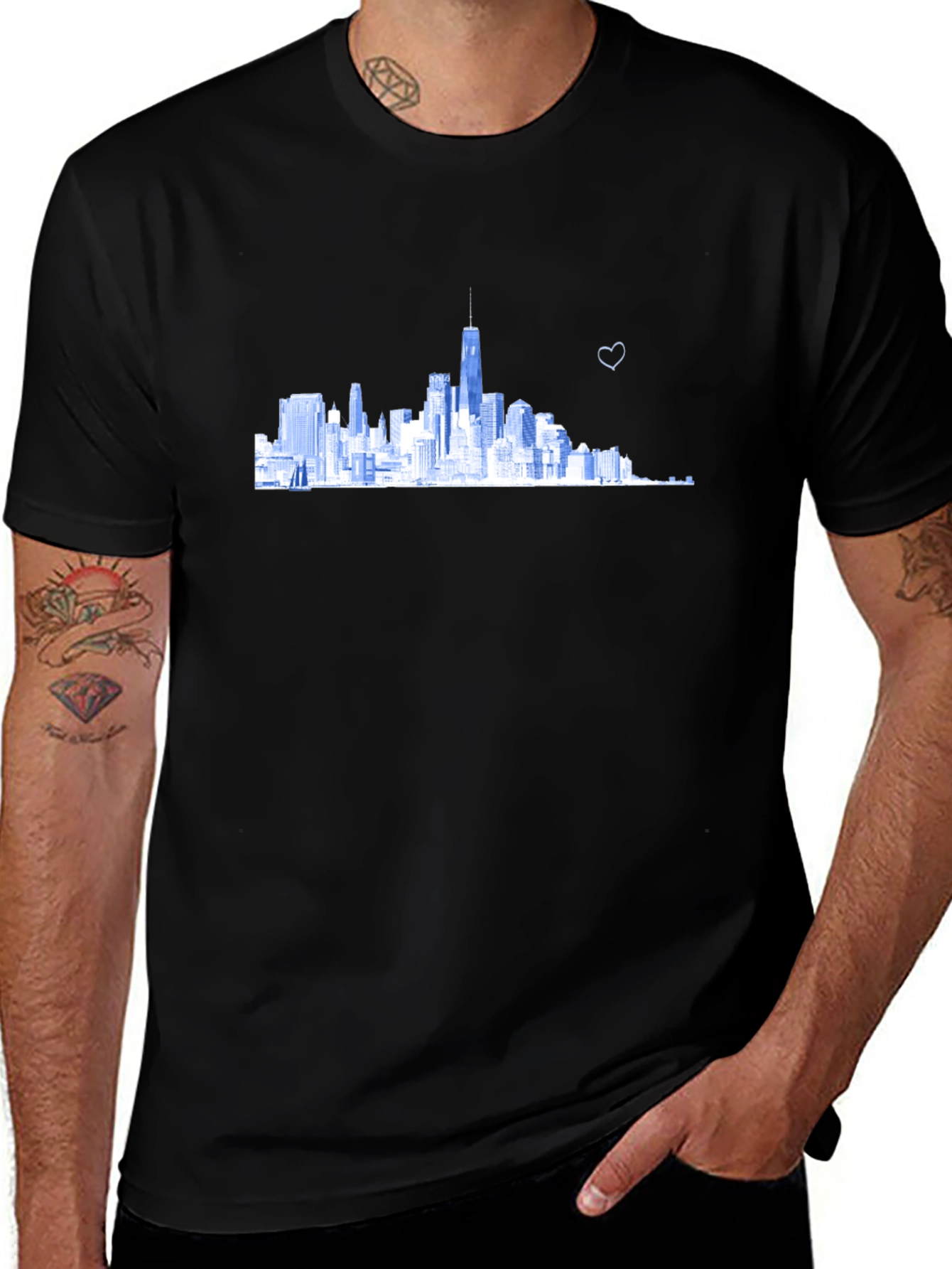 Skyline Graphic Tee - Modern Cityscape Design