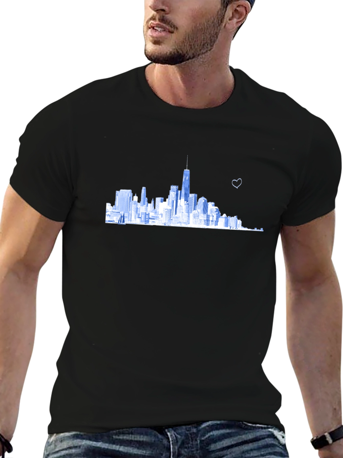 Skyline Graphic Tee - Modern Cityscape Design