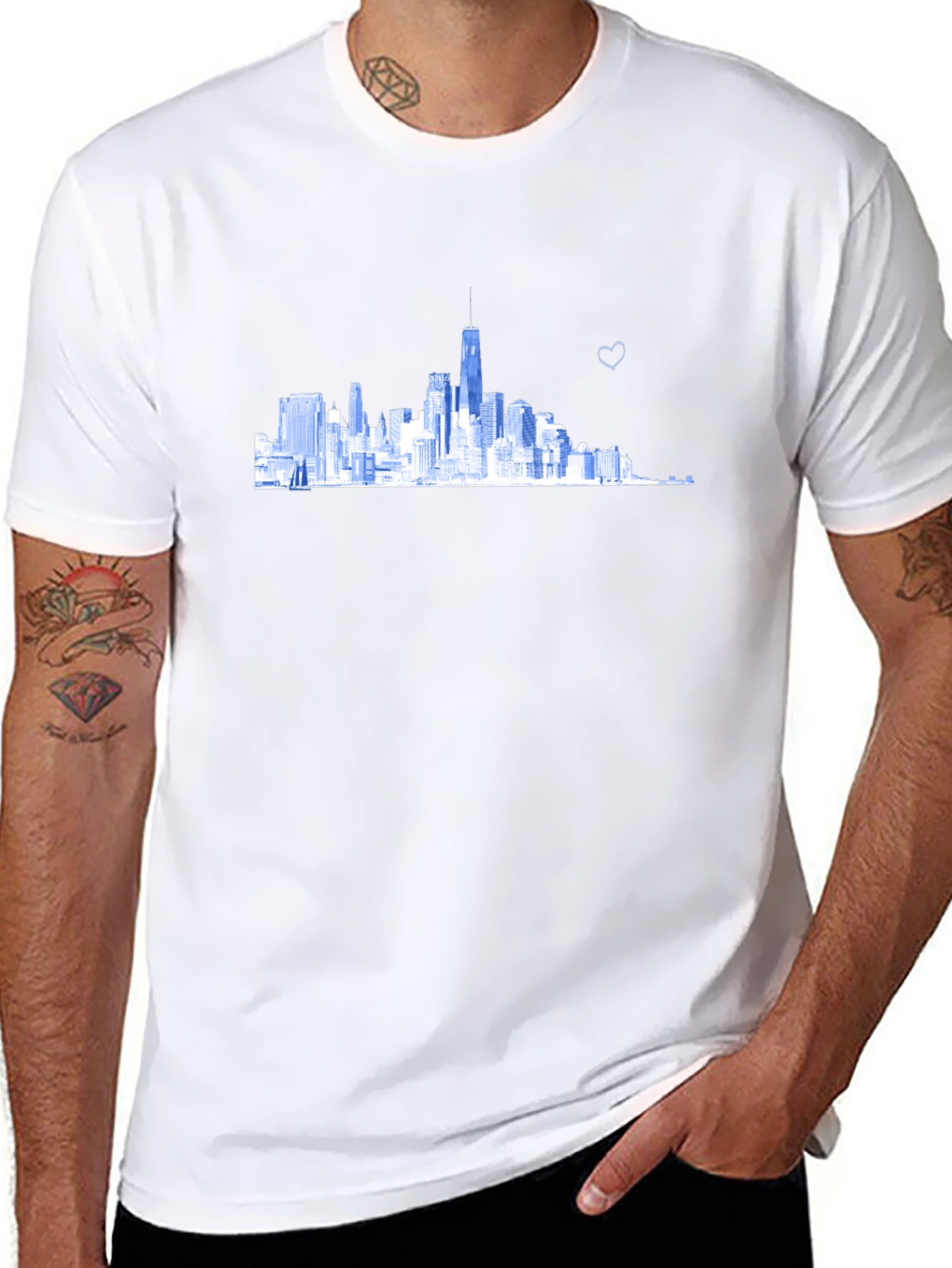 Skyline Graphic Tee - Modern Cityscape Design