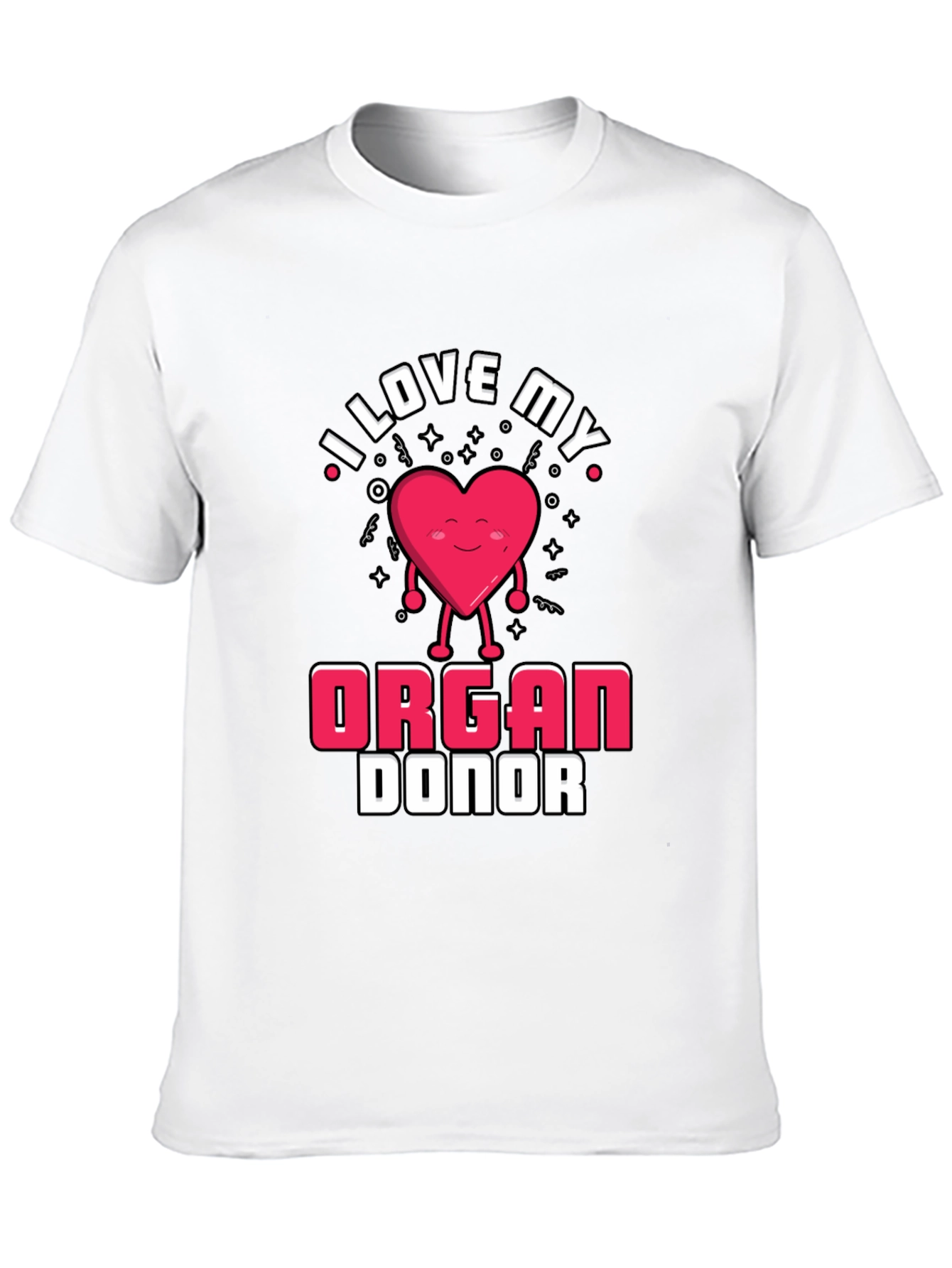 I Love My Organ Donor Black T-Shirt