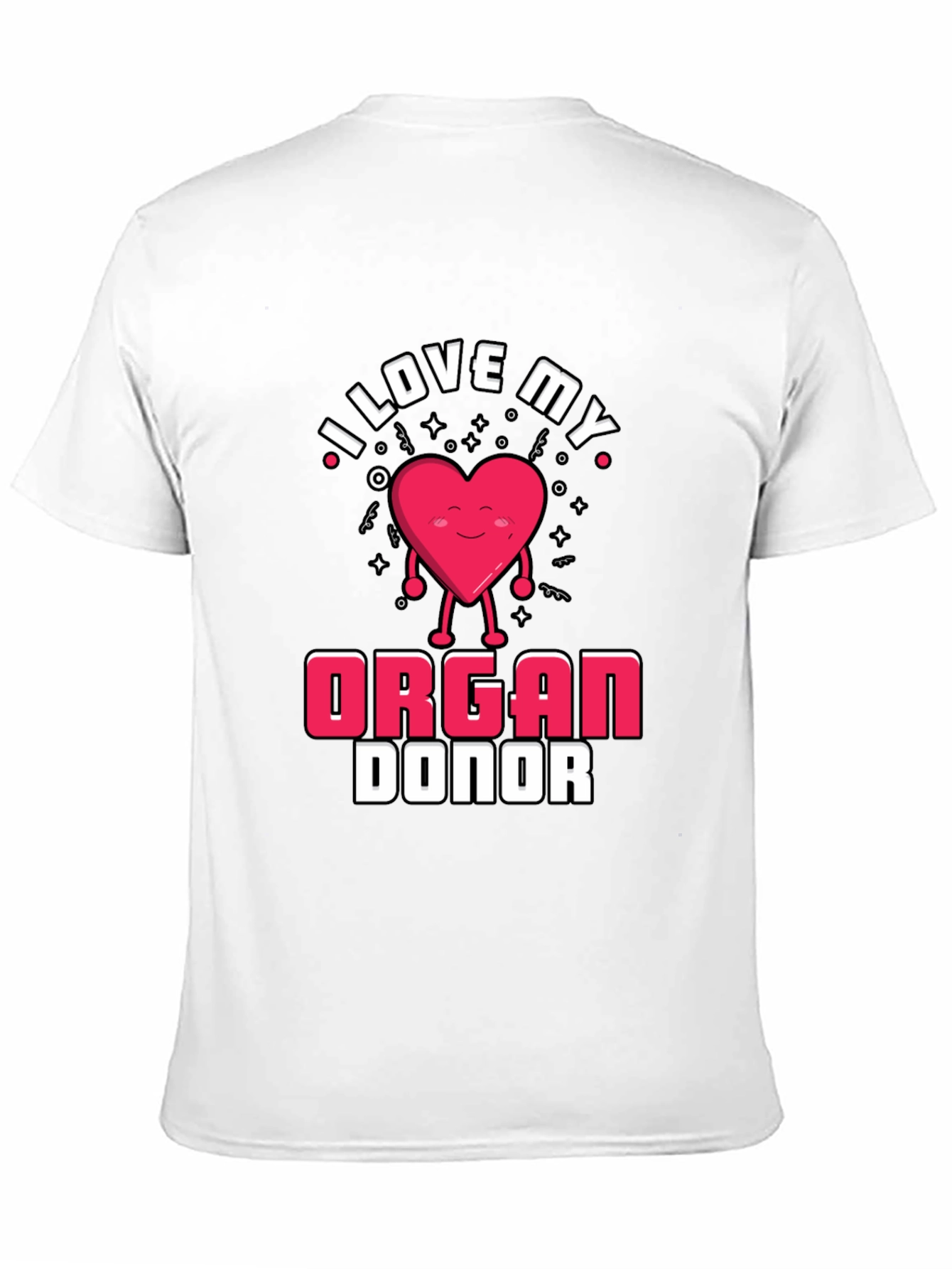 I Love My Organ Donor Black T-Shirt