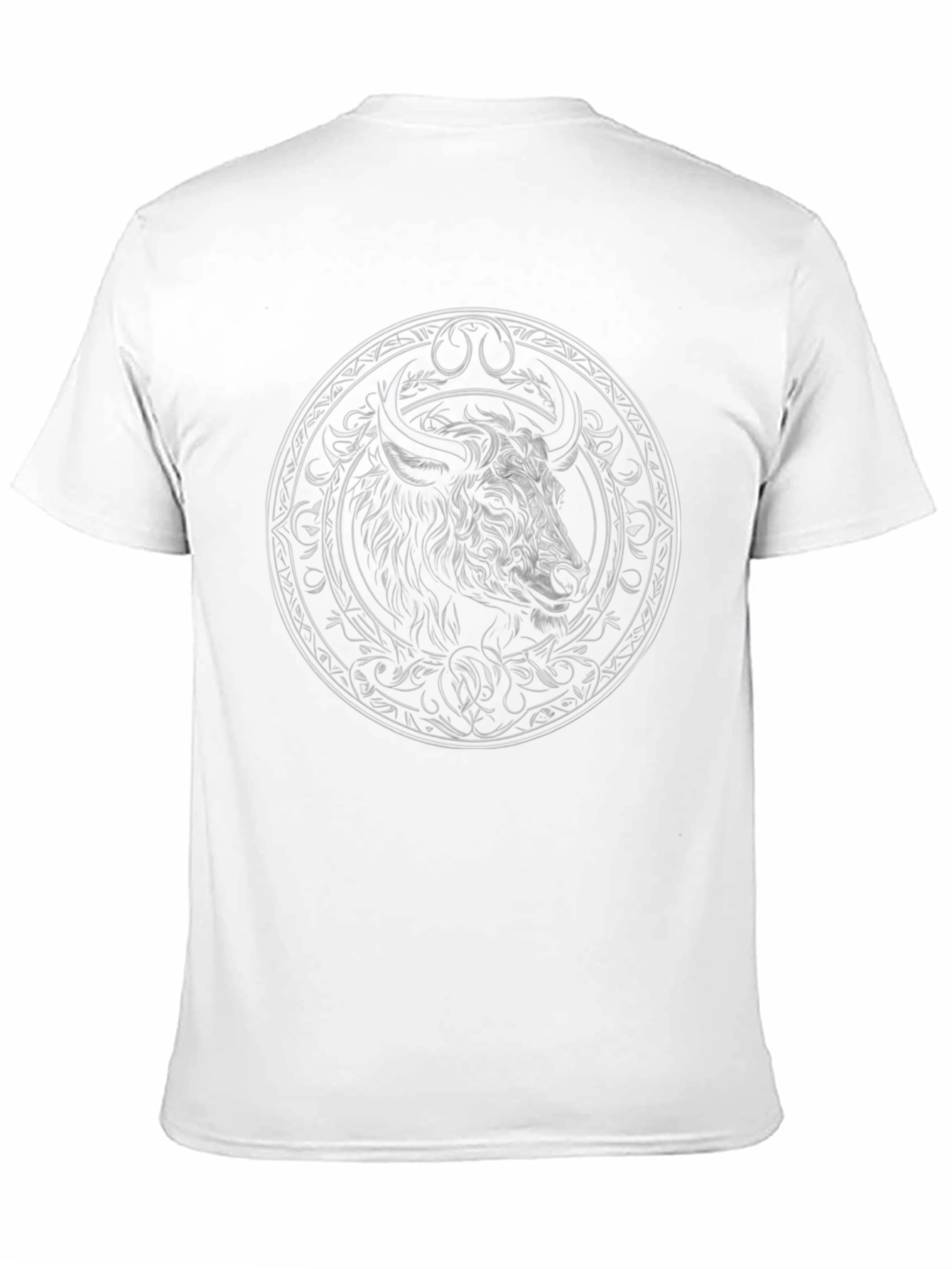 Bull Graphic Print Black Crew Neck T-Shirt