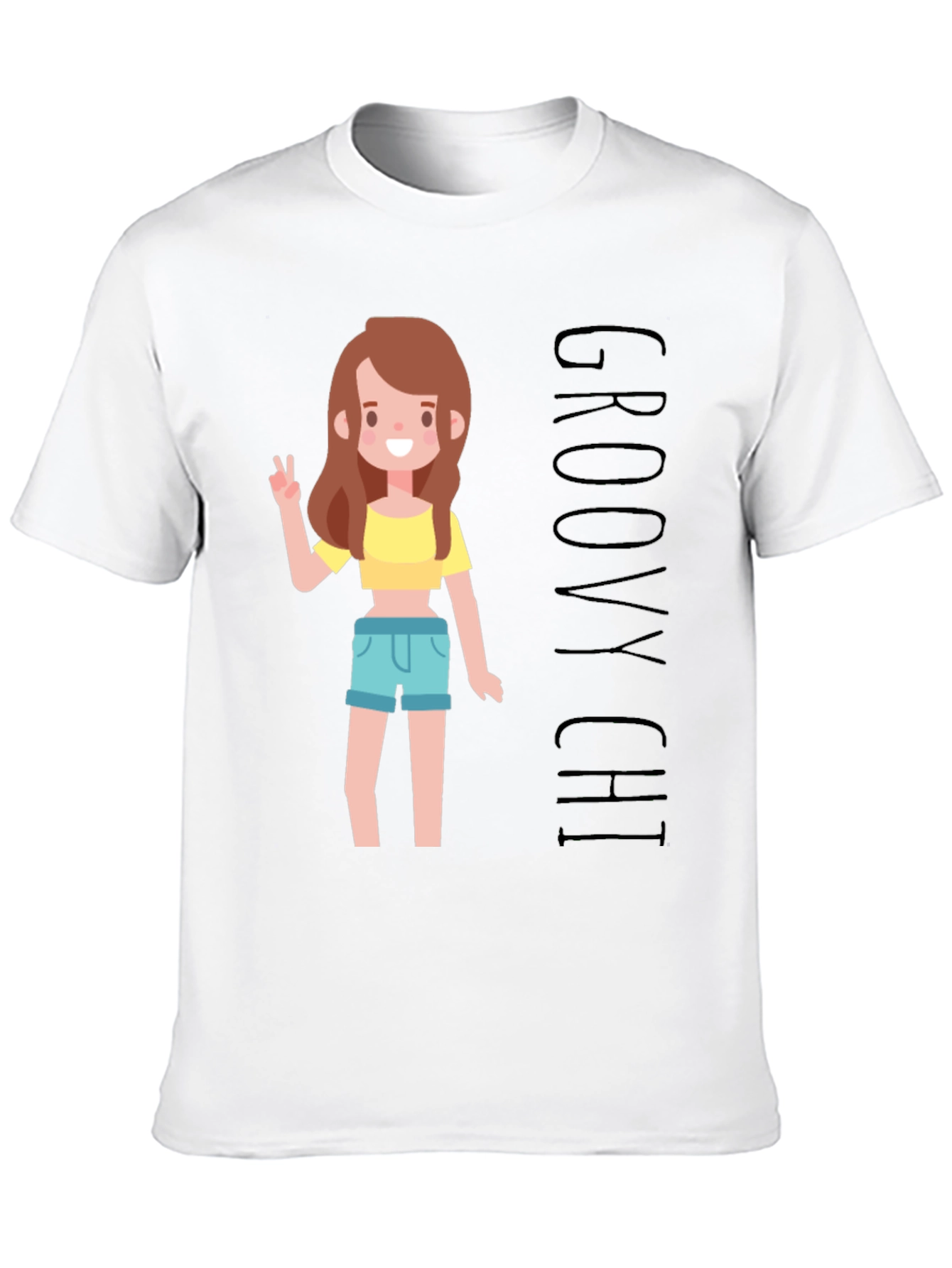 Groovy Chi Graphic T-Shirt - Black Unisex Tee