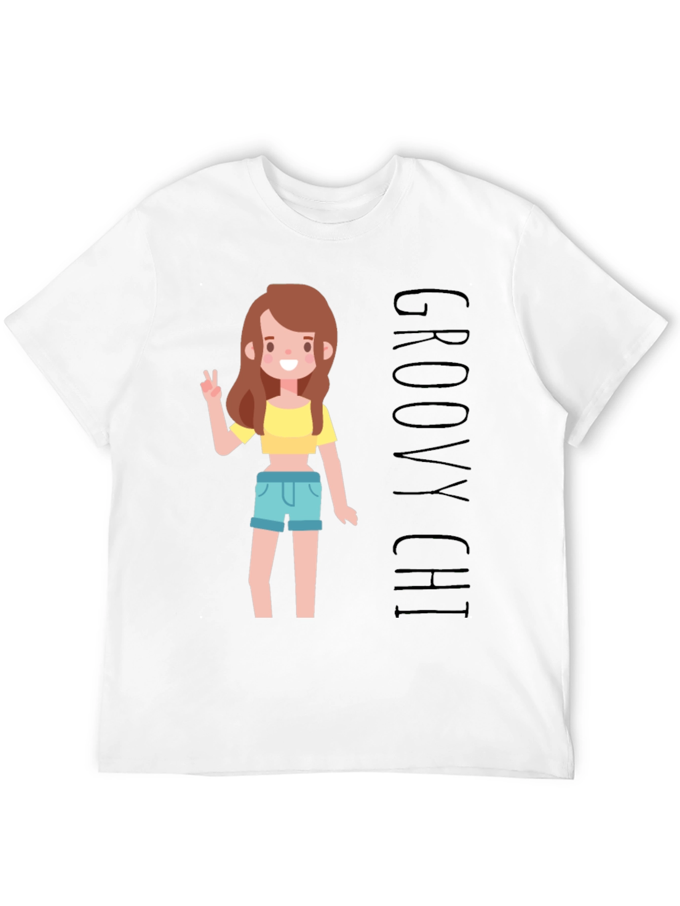 Groovy Chi Graphic T-Shirt - Black Unisex Tee
