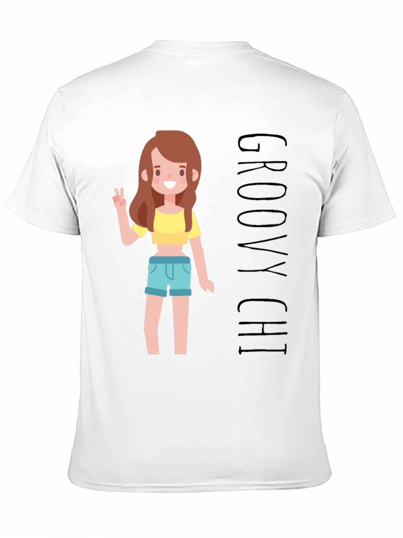Groovy Chi Graphic T-Shirt - Black Unisex Tee