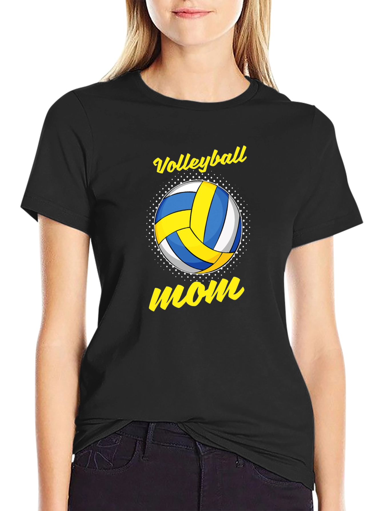 Volleyball Mom Graphic T-Shirt