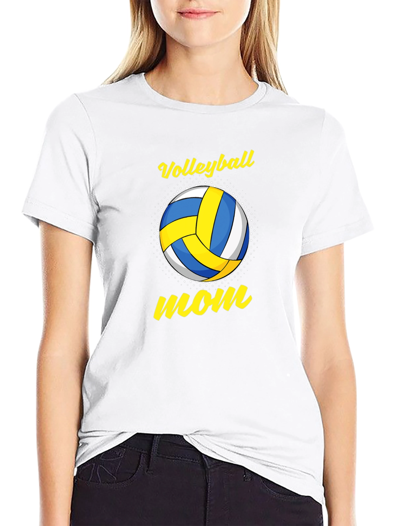 Volleyball Mom Graphic T-Shirt