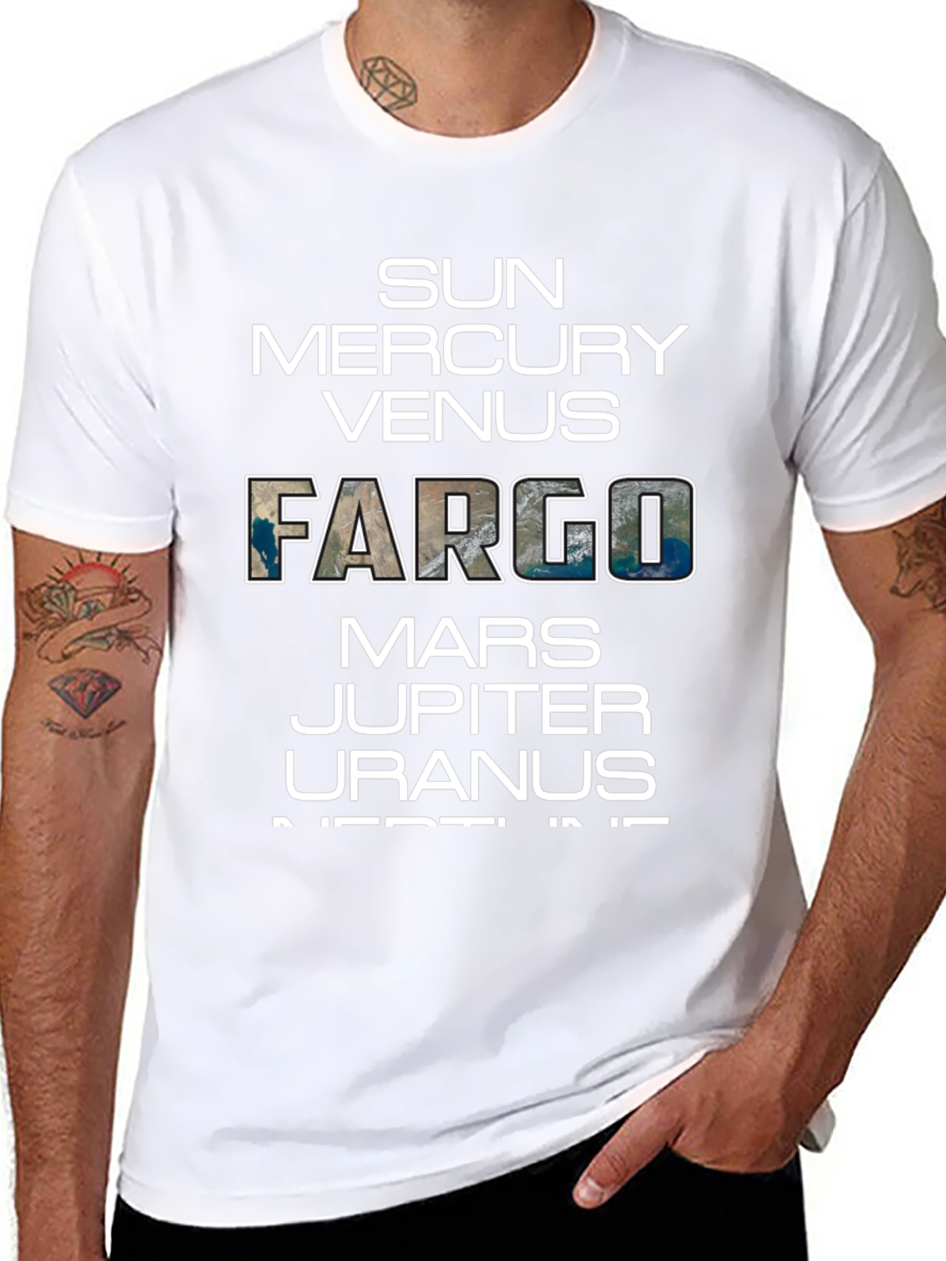 Planets & Fargo T-Shirt - Science Gift