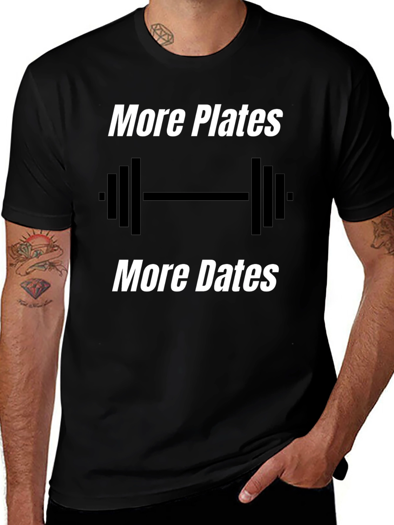 More Plates More Dates Gym T-Shirt