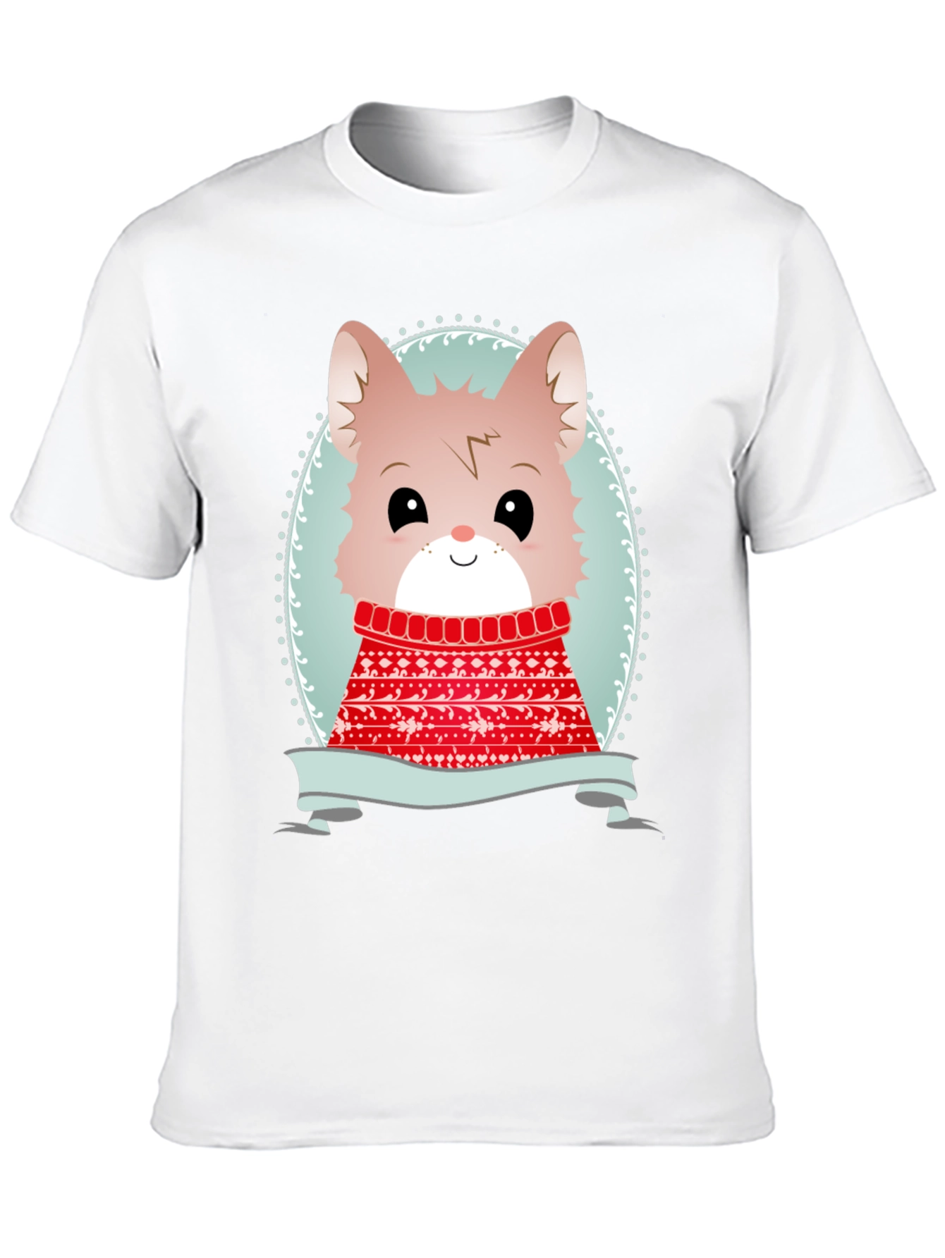 Cute Cartoon Animal Sweater Christmas Tee